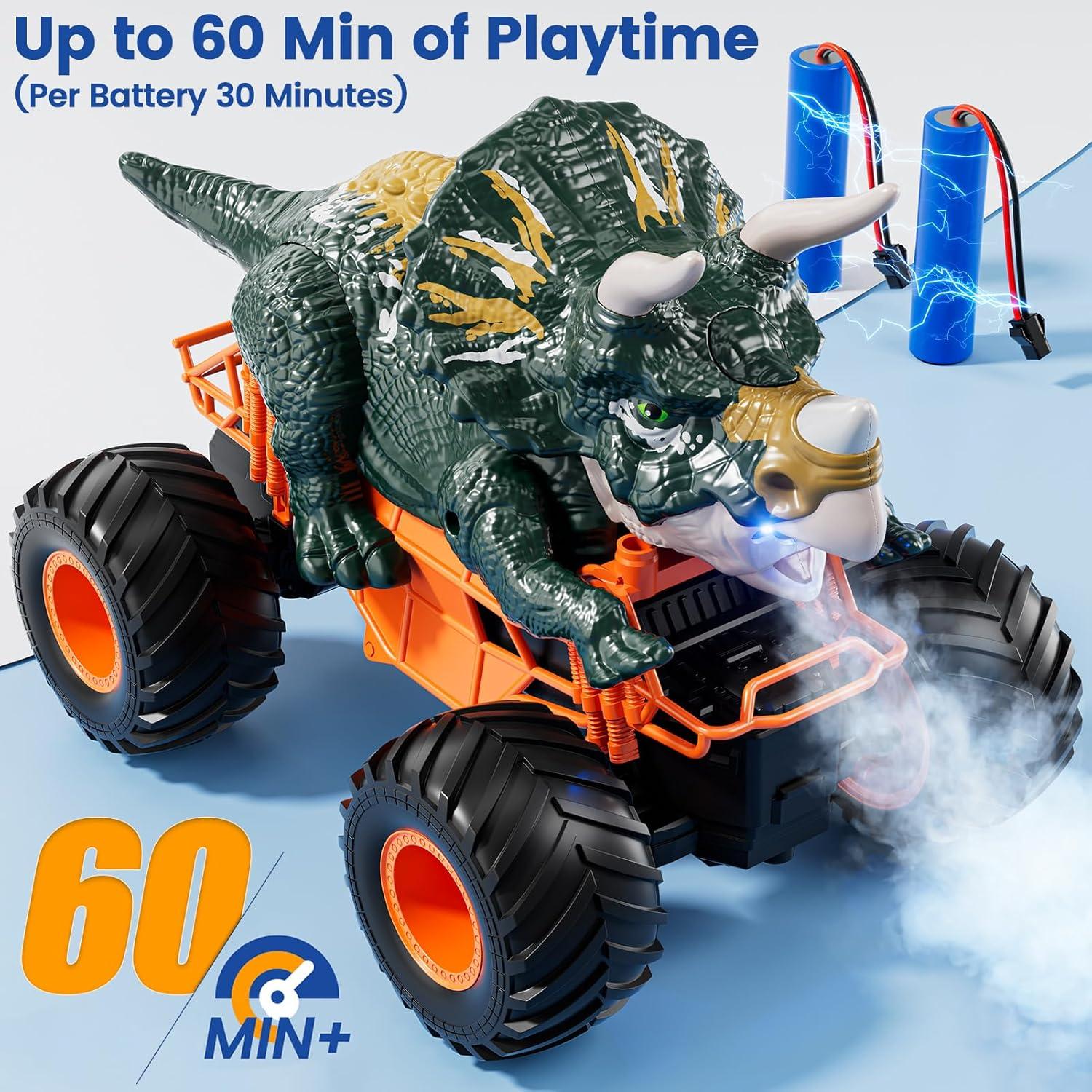 Coche de Control Remoto Dinosaurio Eléctrico Zhanda 19.8x15cm