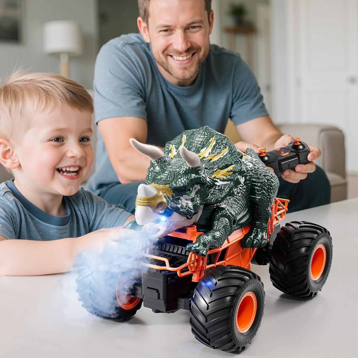 Coche de Control Remoto Dinosaurio Eléctrico Zhanda 19.8x15cm