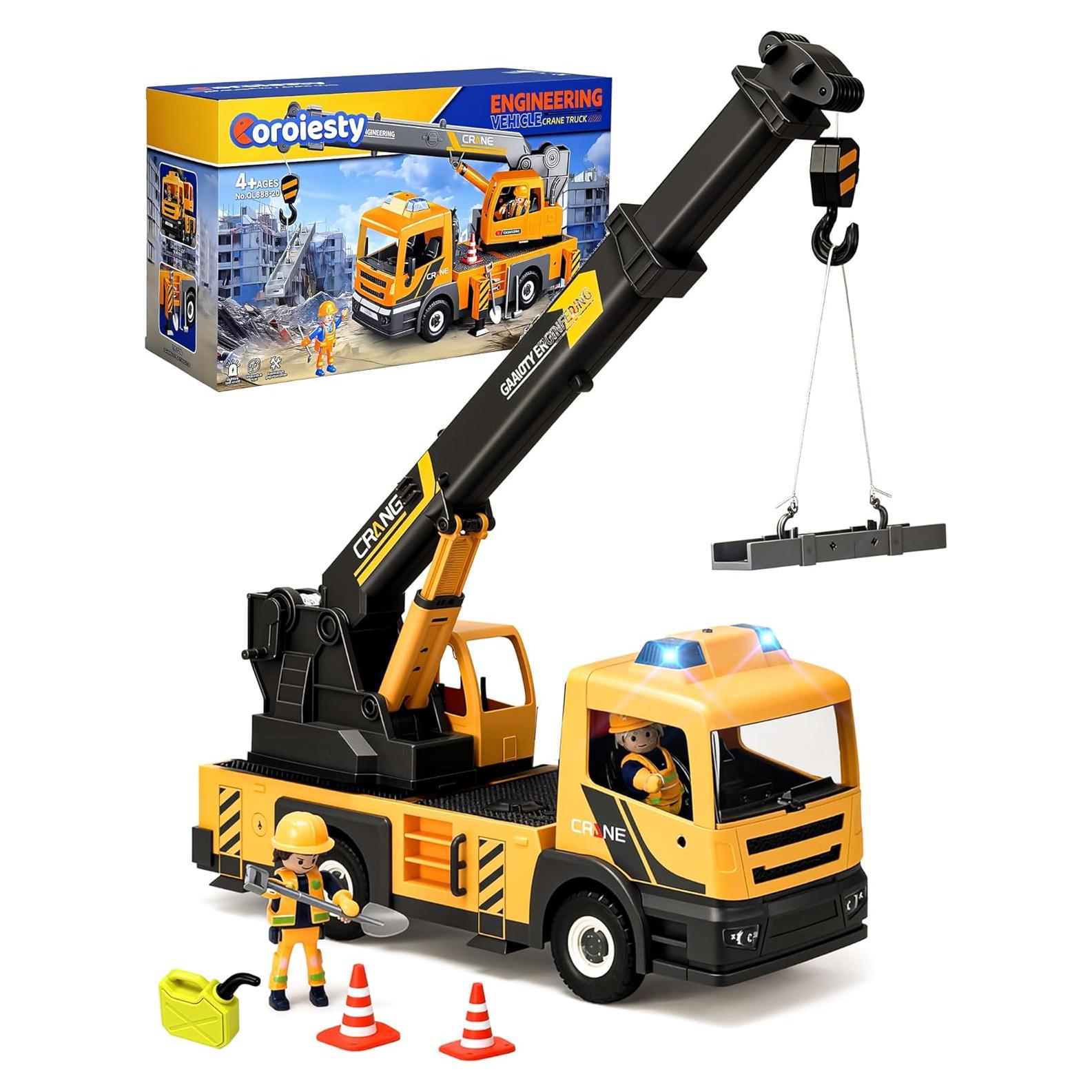 Camión Grúa Grande Coroiesty con Brazo Extensible y Sonidos