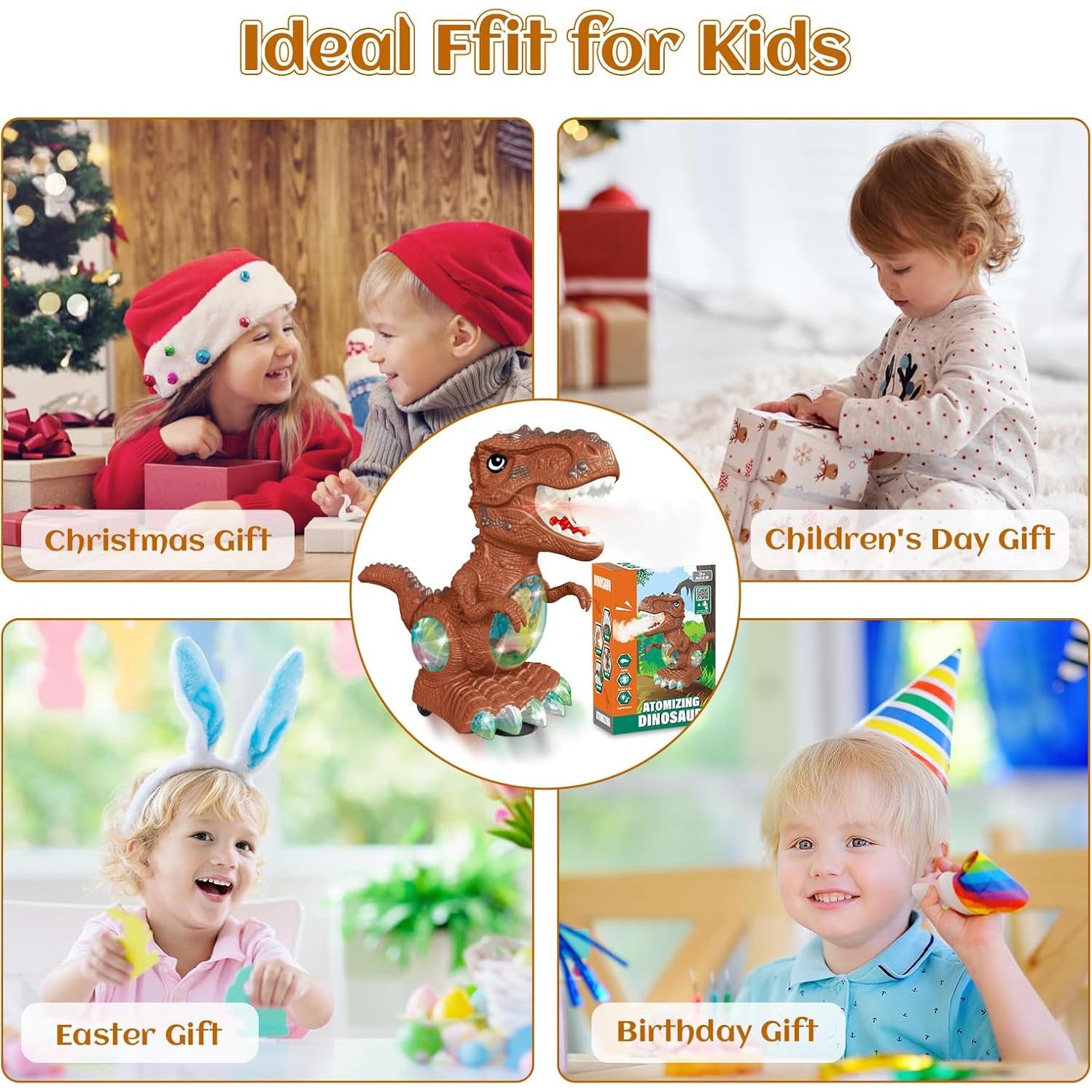 Juguete Dinosaurio Interactivo BEKALERZ con Sonido y Luz