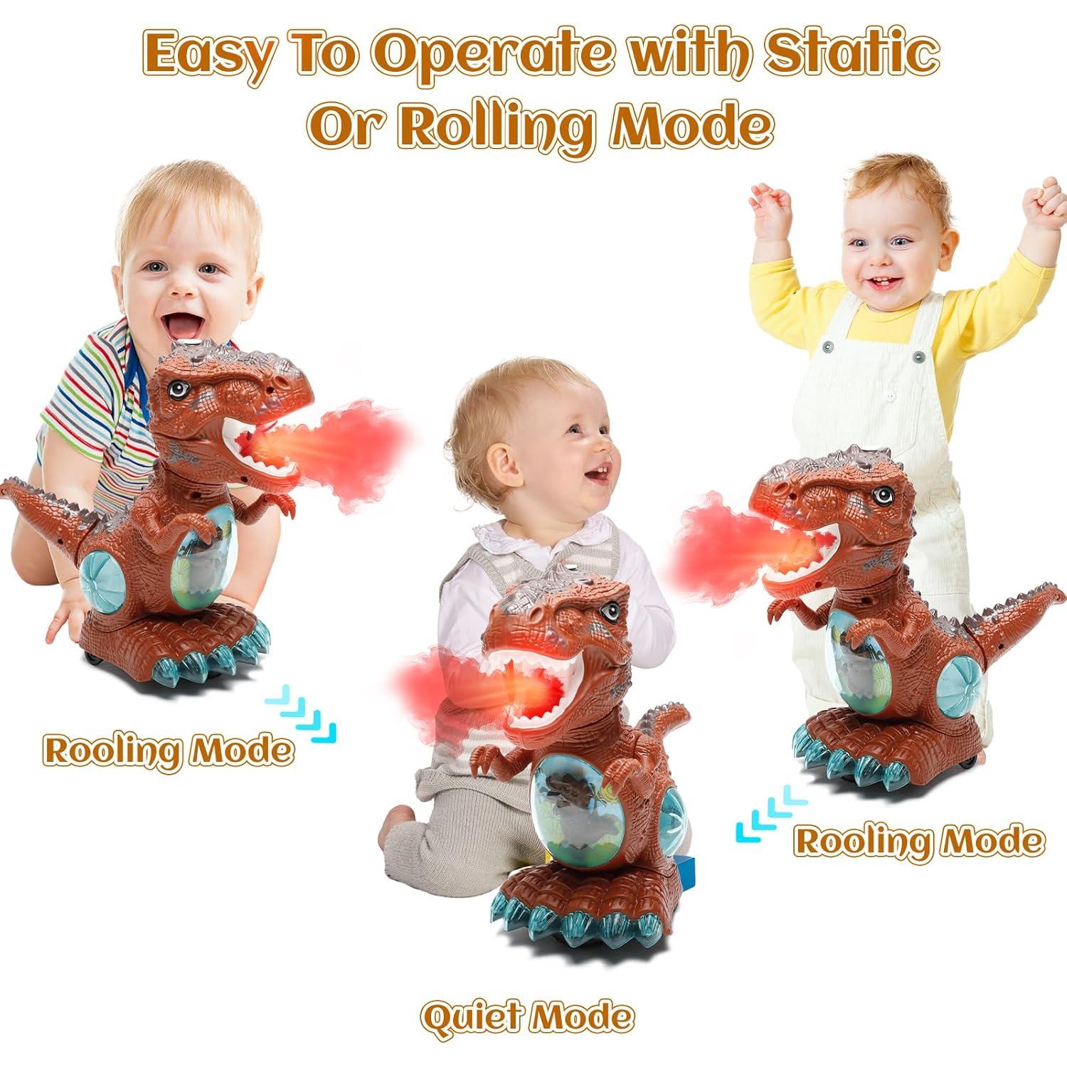 Juguete Dinosaurio Interactivo BEKALERZ con Sonido y Luz