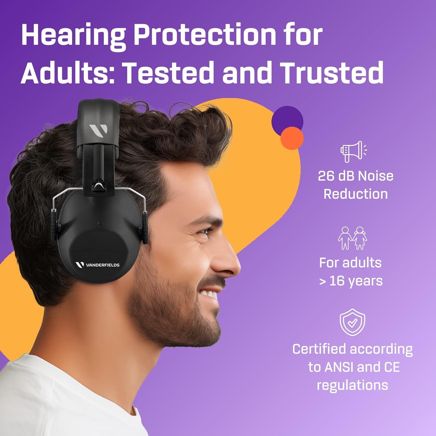 Auriculares de Protección Auditiva Vanderfields NRX35DX2 - 26dB