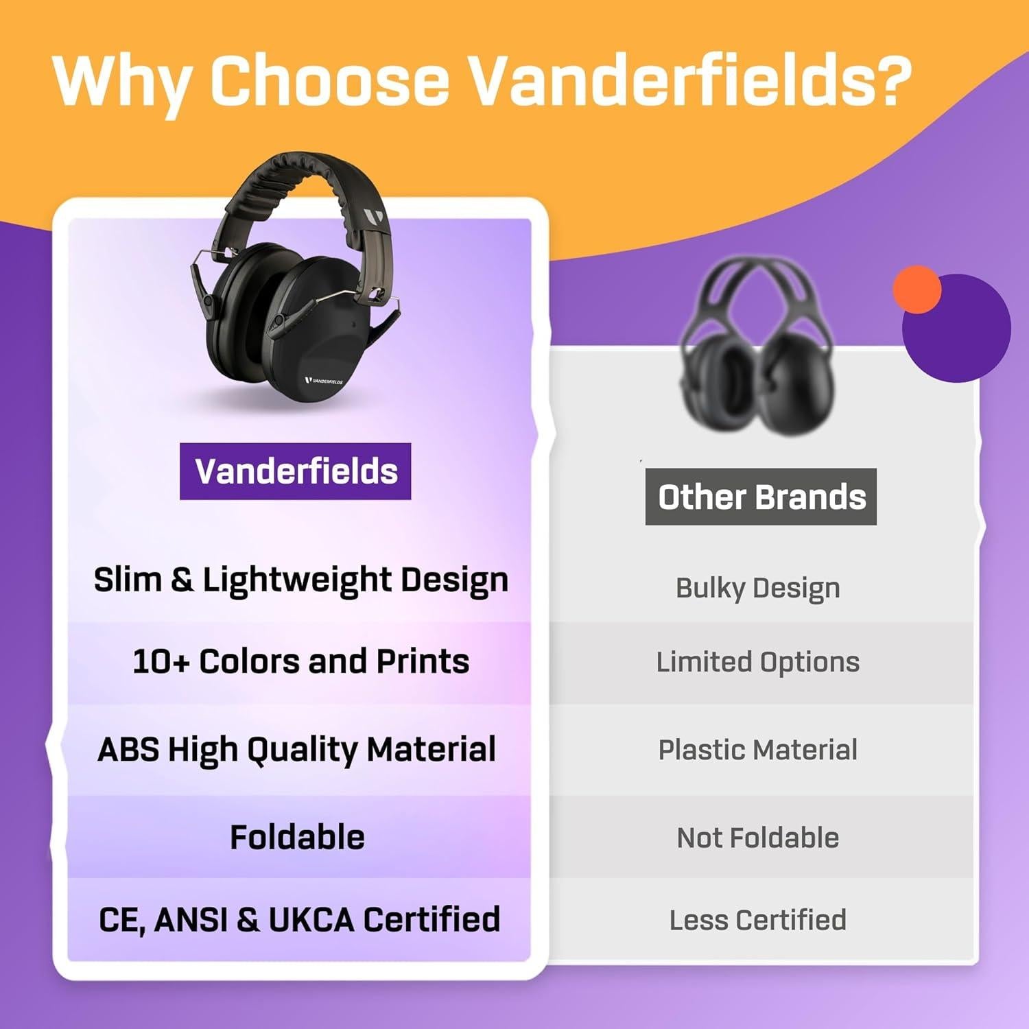 Auriculares de Protección Auditiva Vanderfields NRX35DX2 - 26dB
