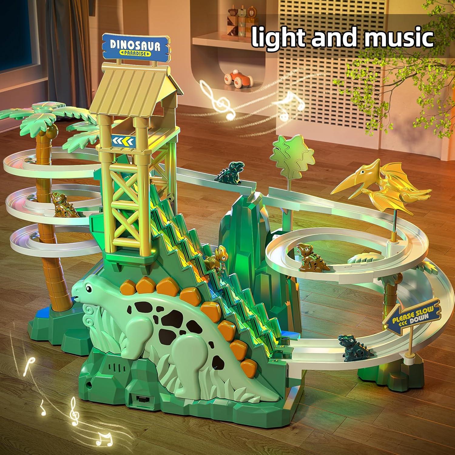 Juguete de Escalera y Deslizamiento Dinosaurio JUKUDAHU 31x9x24cm