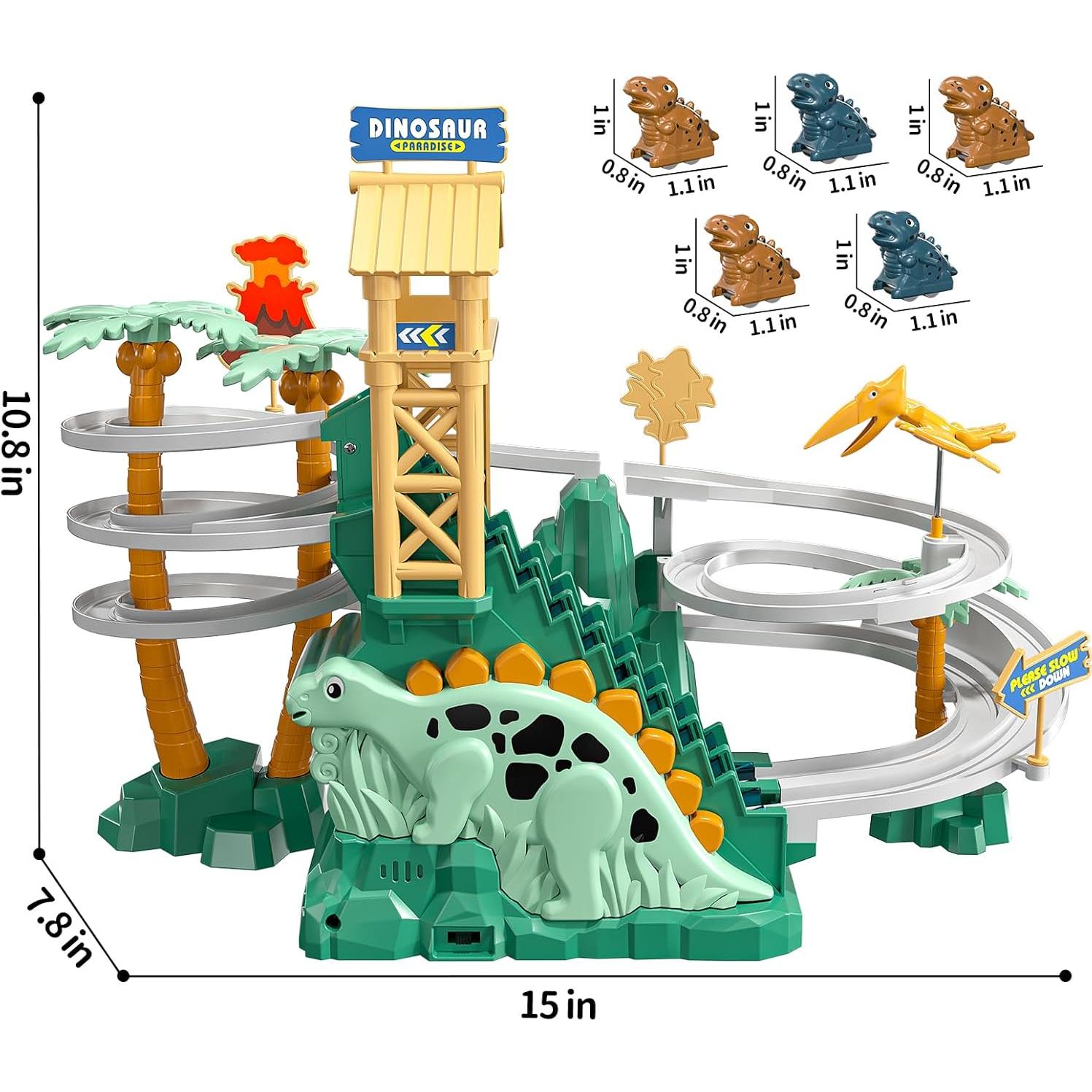 Juguete de Escalera y Deslizamiento Dinosaurio JUKUDAHU 31x9x24cm