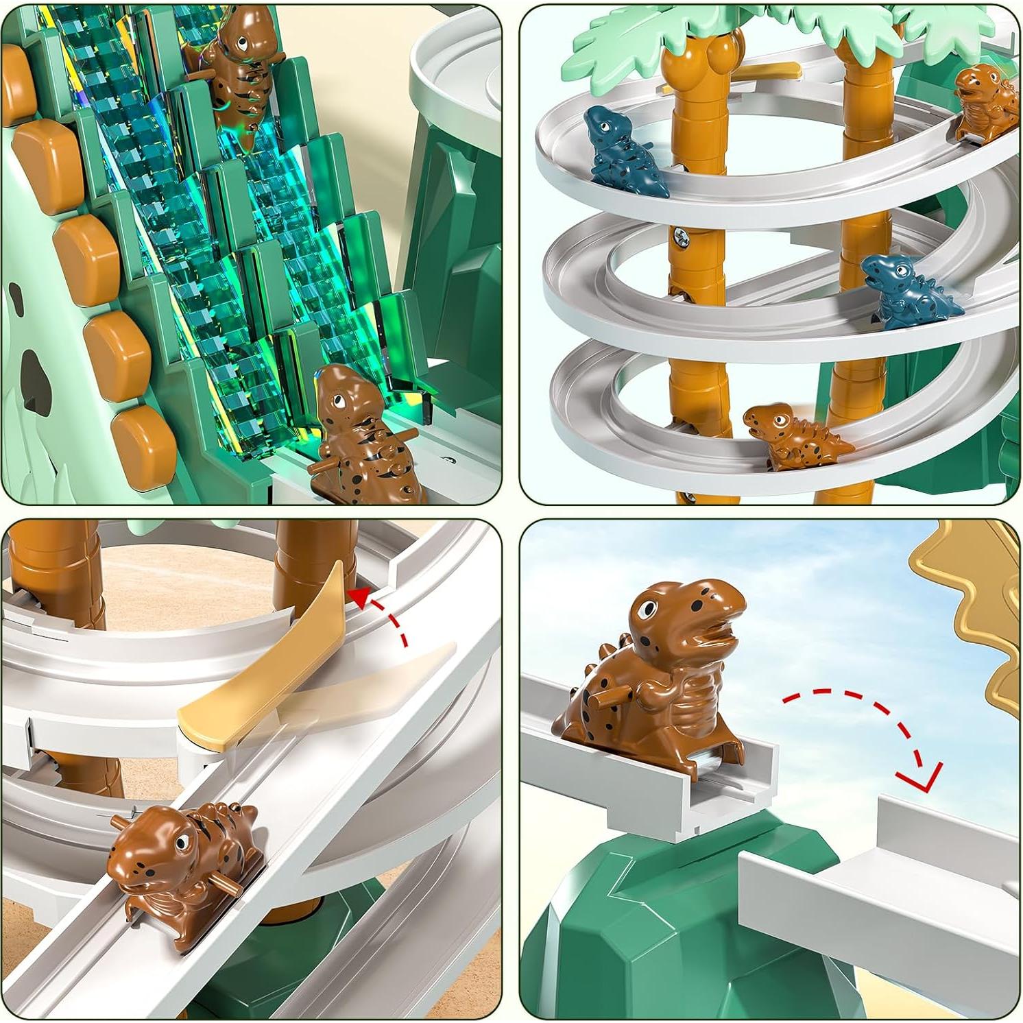 Juguete de Escalera y Deslizamiento Dinosaurio JUKUDAHU 31x9x24cm