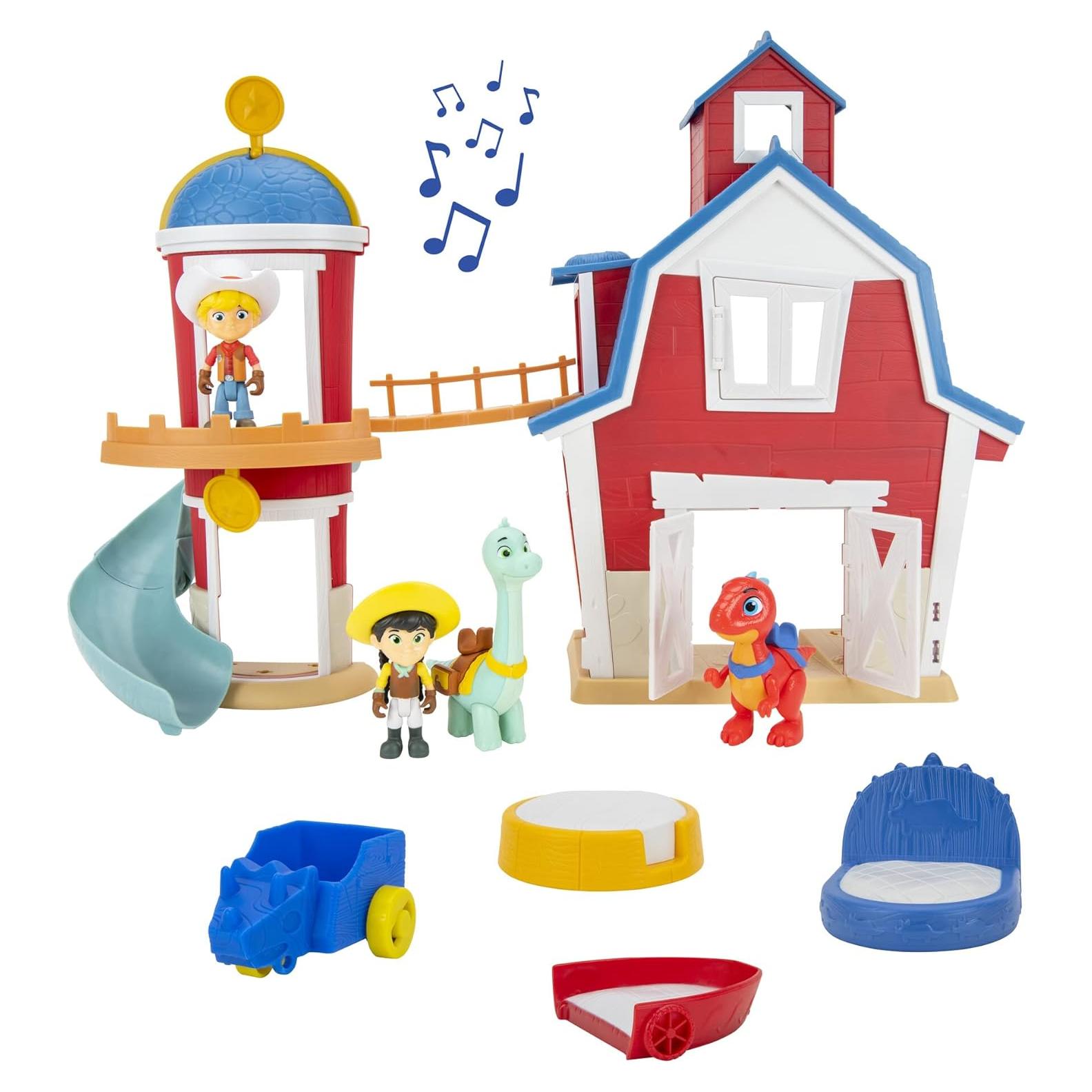 Casa Club Dino Ranch Jazwares - Juego Modular con Luces y Sonido