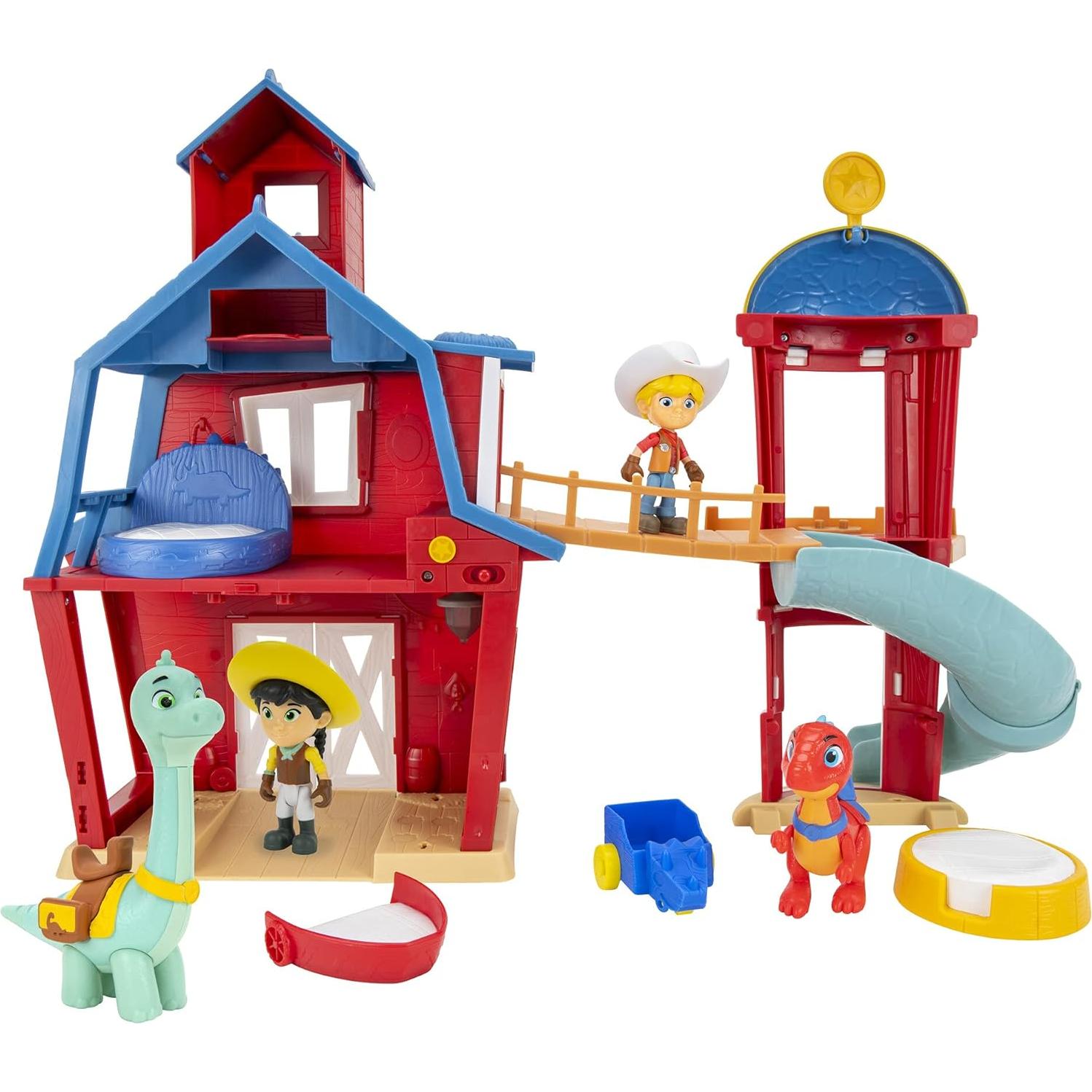 Casa Club Dino Ranch Jazwares - Juego Modular con Luces y Sonido