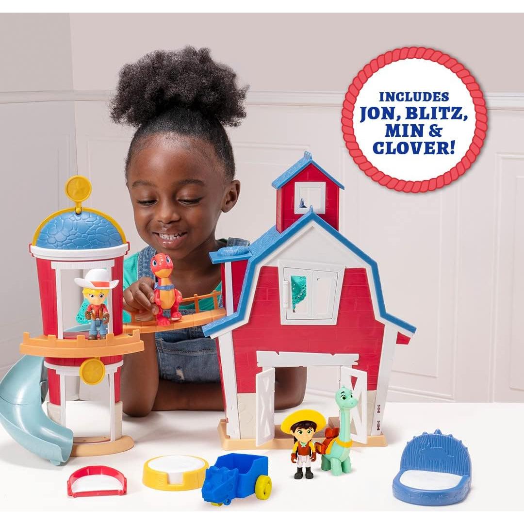 Casa Club Dino Ranch Jazwares - Juego Modular con Luces y Sonido