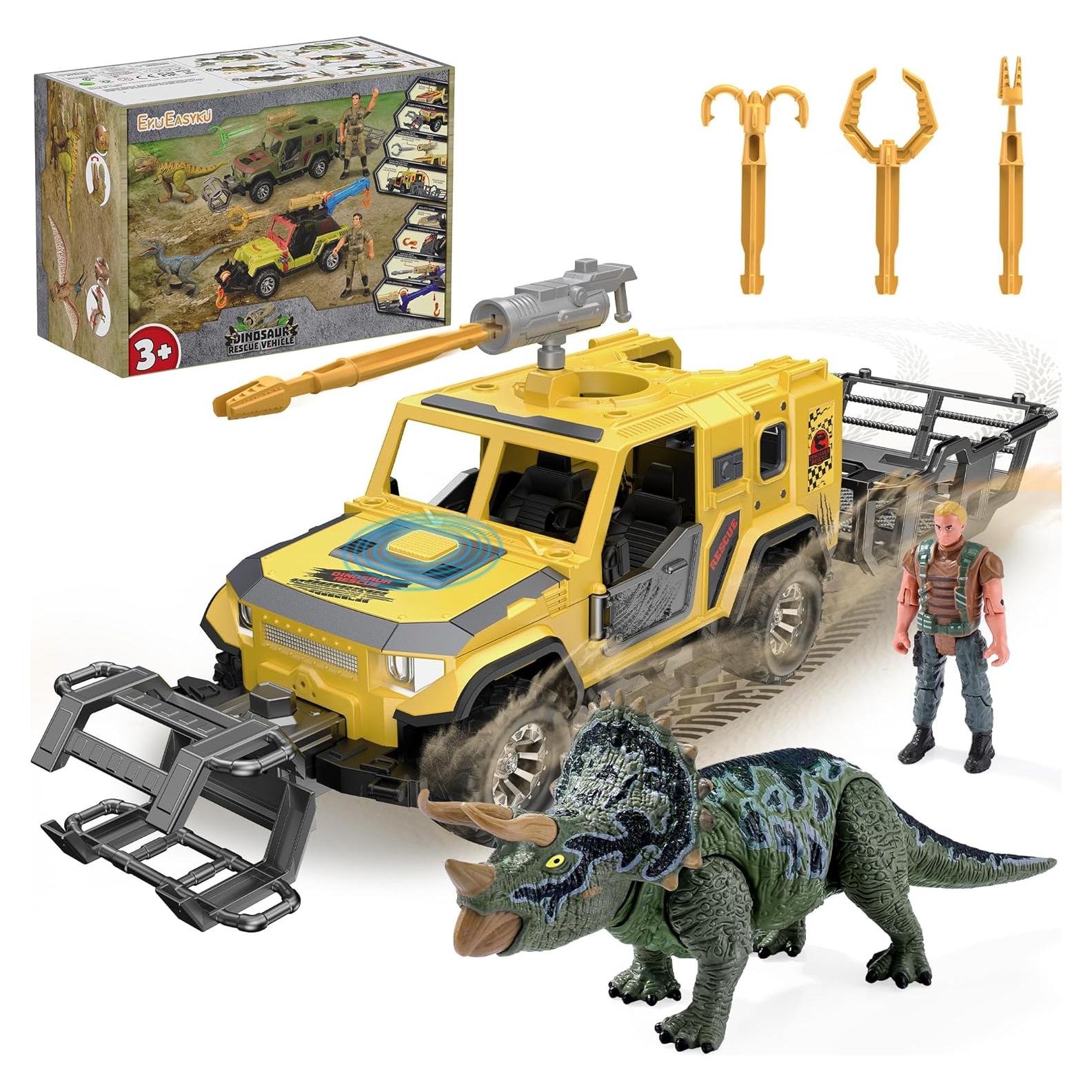 Camión de Transporte de Dinosaurios EKU F101 con Sonidos