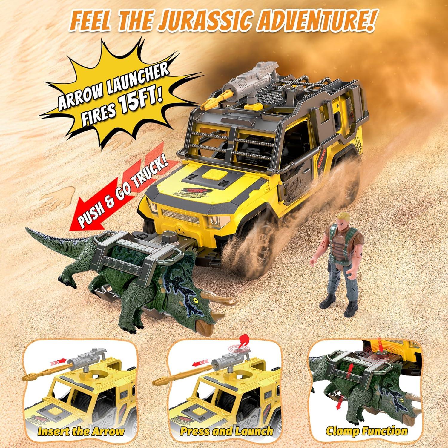 Camión de Transporte de Dinosaurios EKU F101 con Sonidos