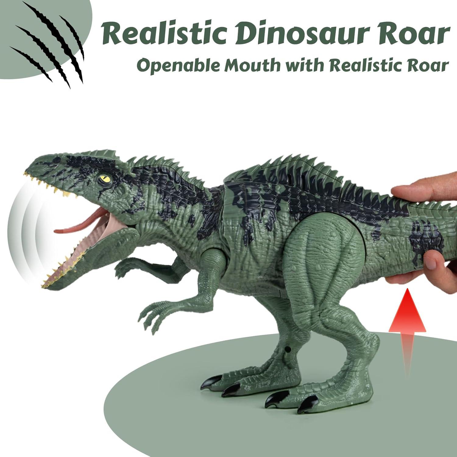 Juguete Dinosaurio Giganotosaurus con Sonido y Luz - 48 cm