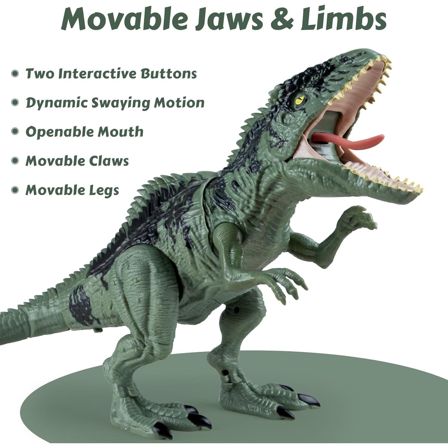 Juguete Dinosaurio Giganotosaurus con Sonido y Luz - 48 cm