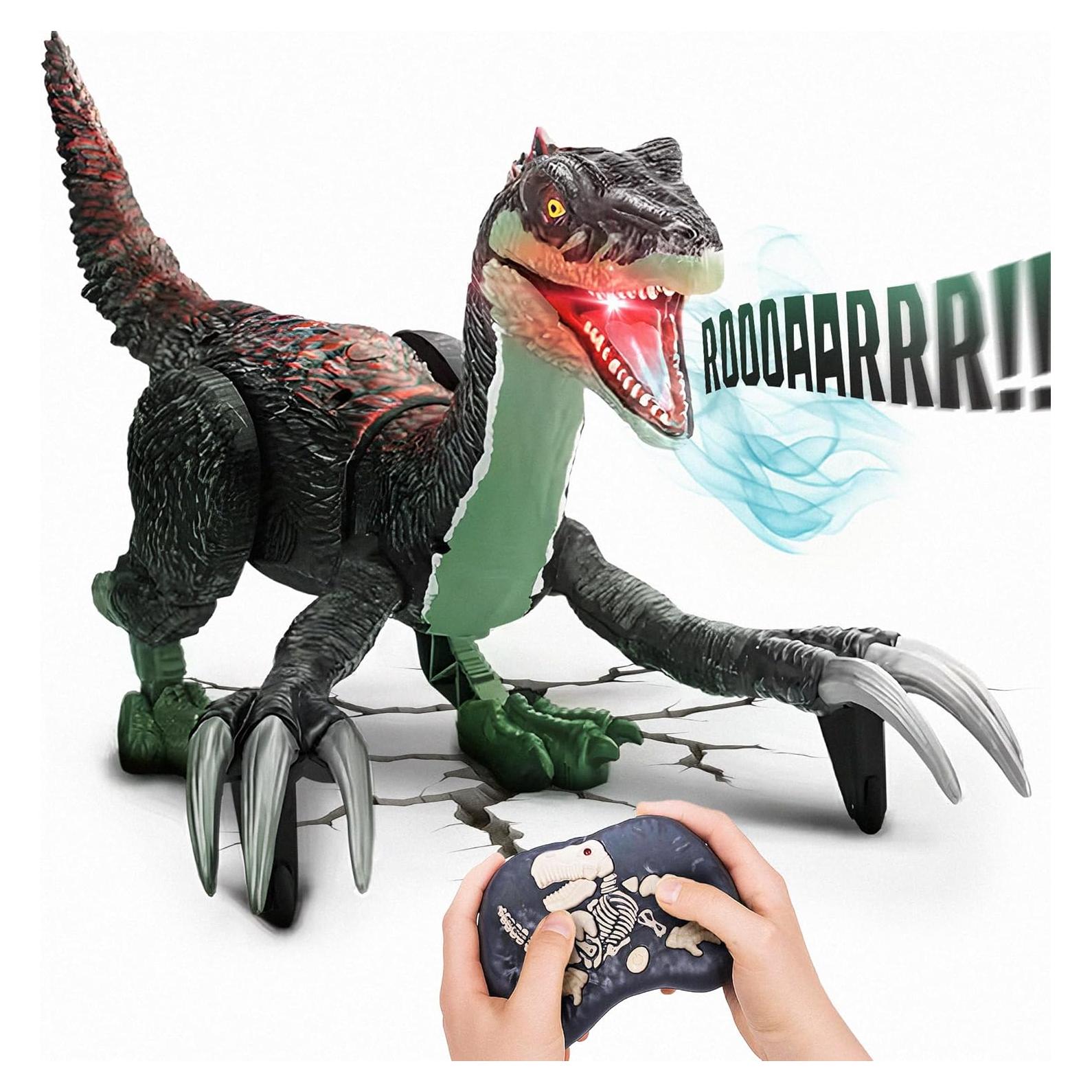 Dinosaurio RC Control Remoto Toy Feast Velociraptor 46cm