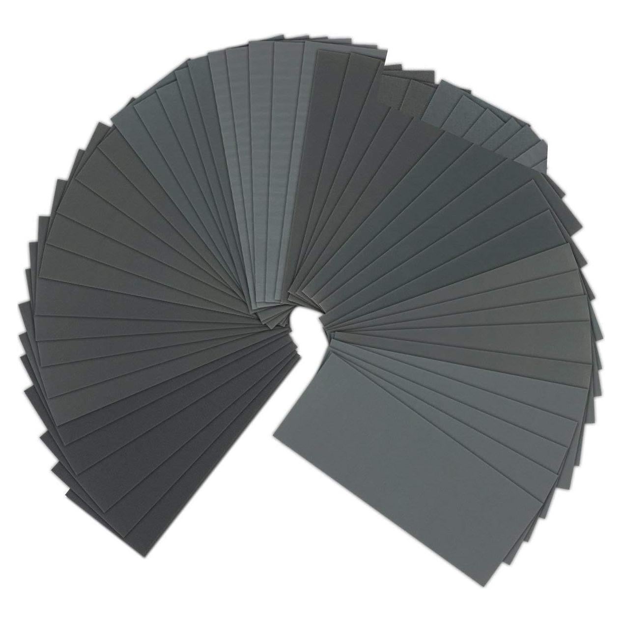 Juego de Papel de Lija VERONES 90 Pcs 400 a 3000 Grit 22.5x9 cm