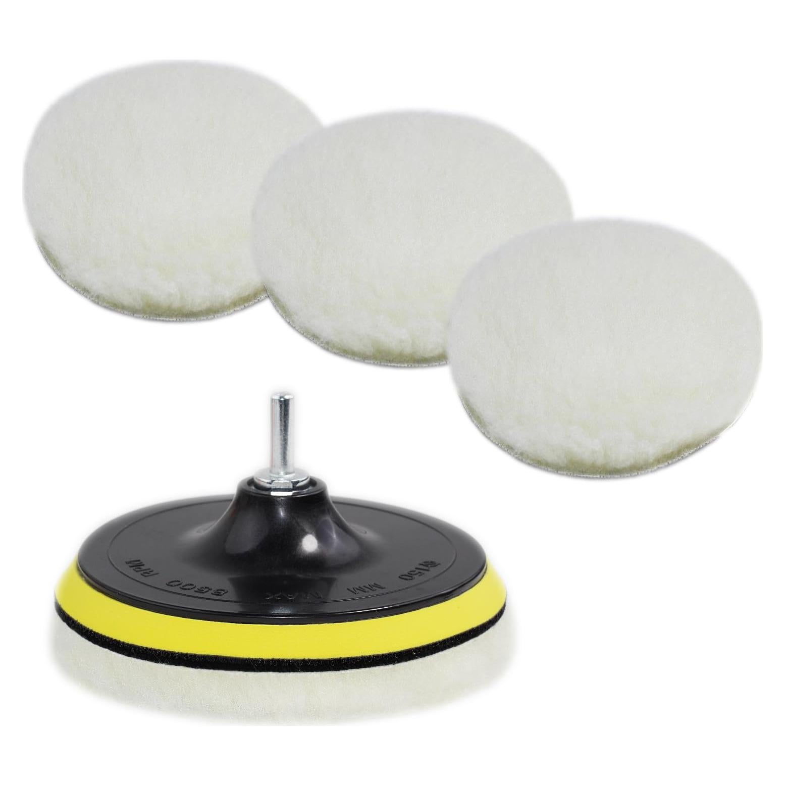 Kit de Pulido y Abrillantado 6 Piezas TuhooMall 3"