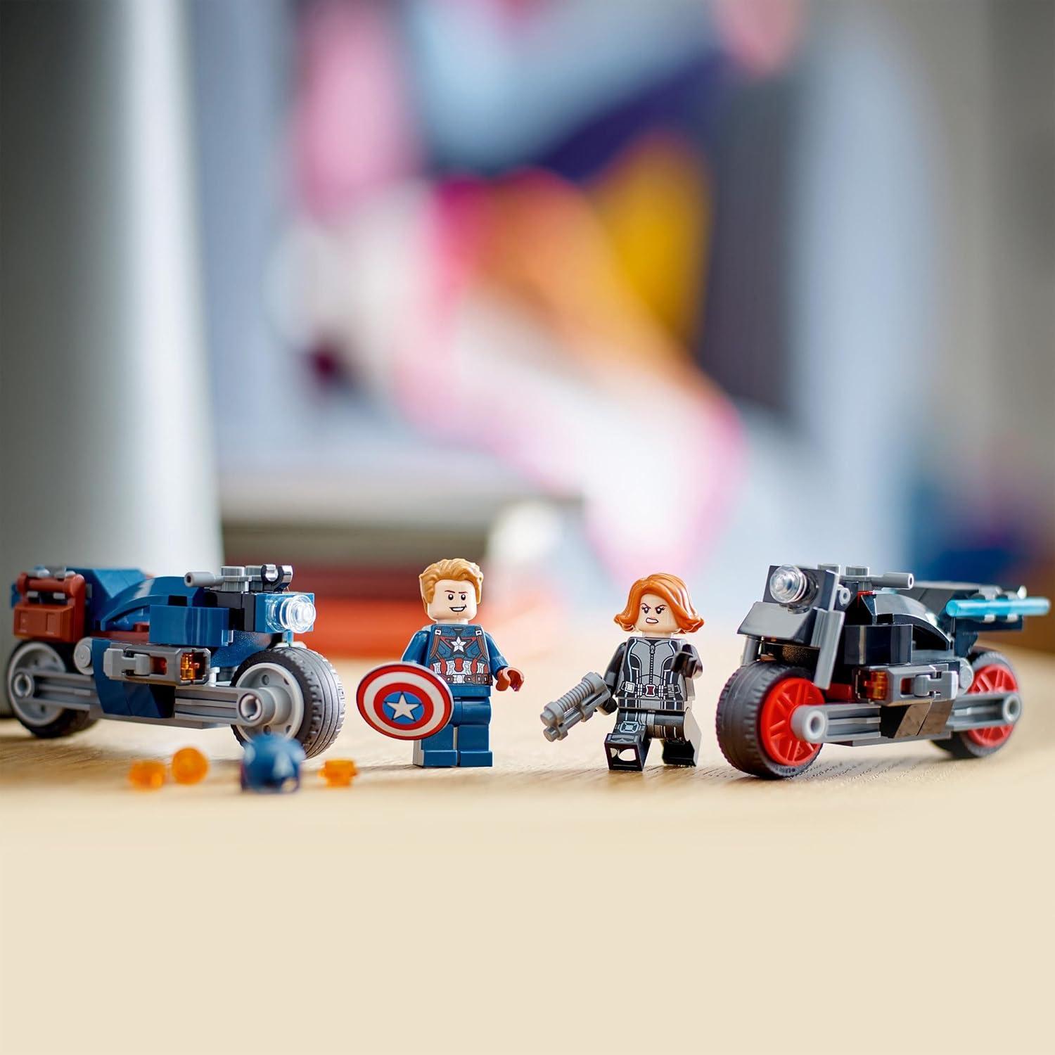 LEGO Marvel Motocicletas Black Widow y Captain America 76260