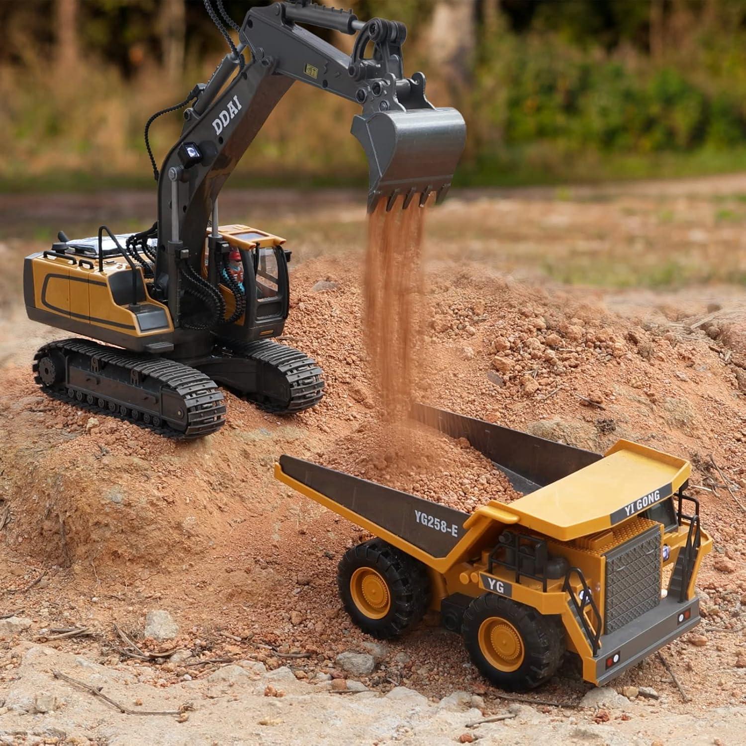 Camión Volquete RC DDAI 19.56x20.07cm para Niños 6+