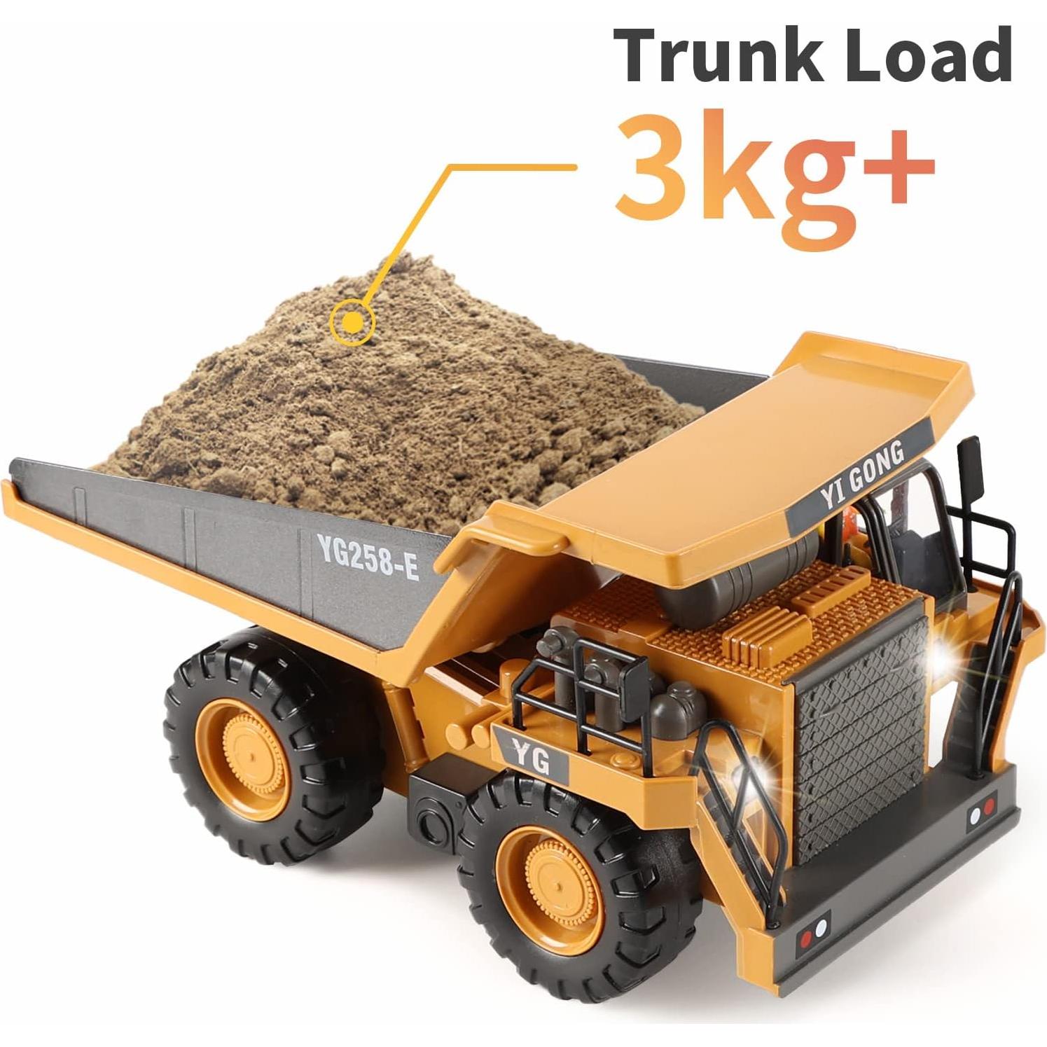 Camión Volquete RC DDAI 19.56x20.07cm para Niños 6+