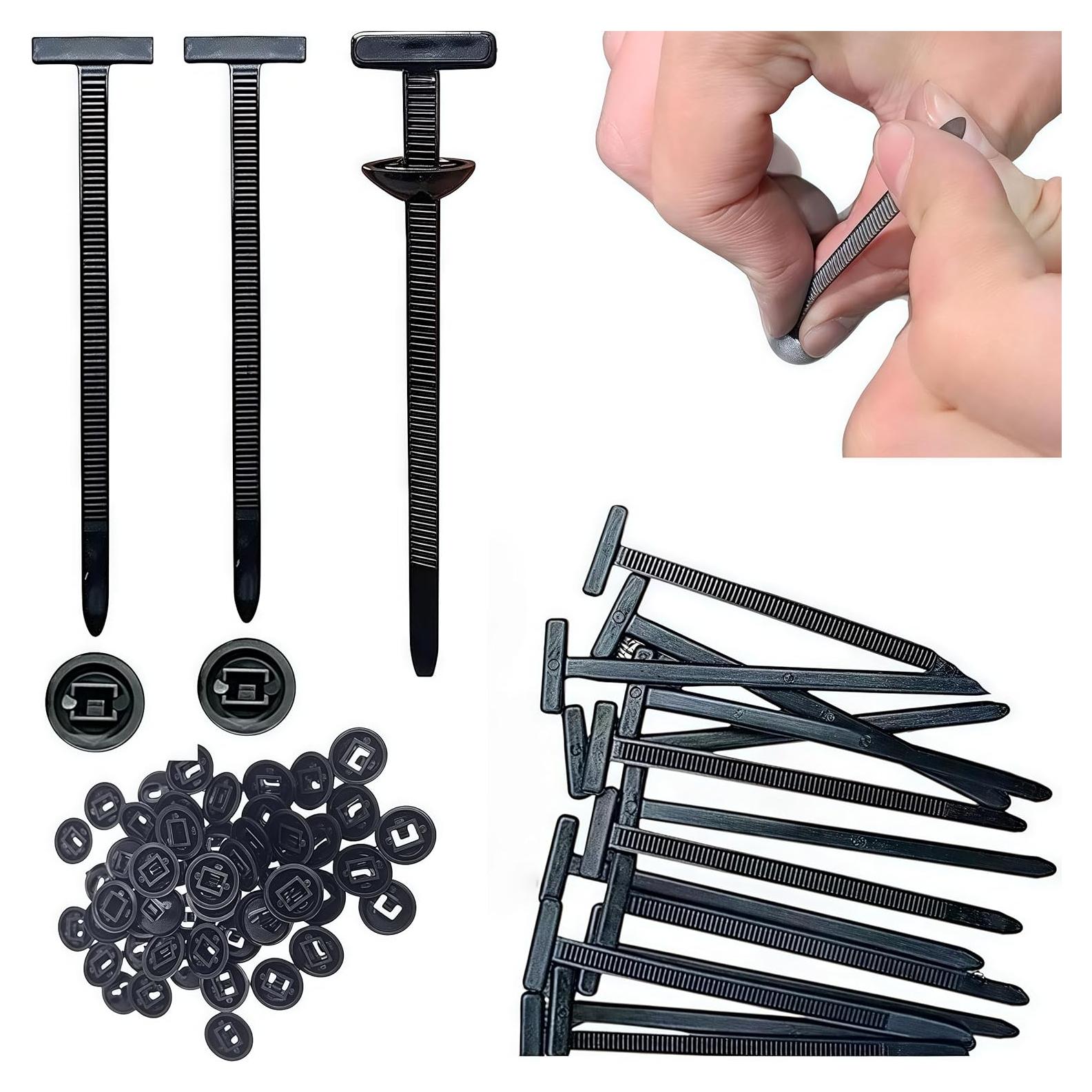 Hebilla de Cinta de Cable Universal NQAFH 20 Pcs Nylon Bloqueo