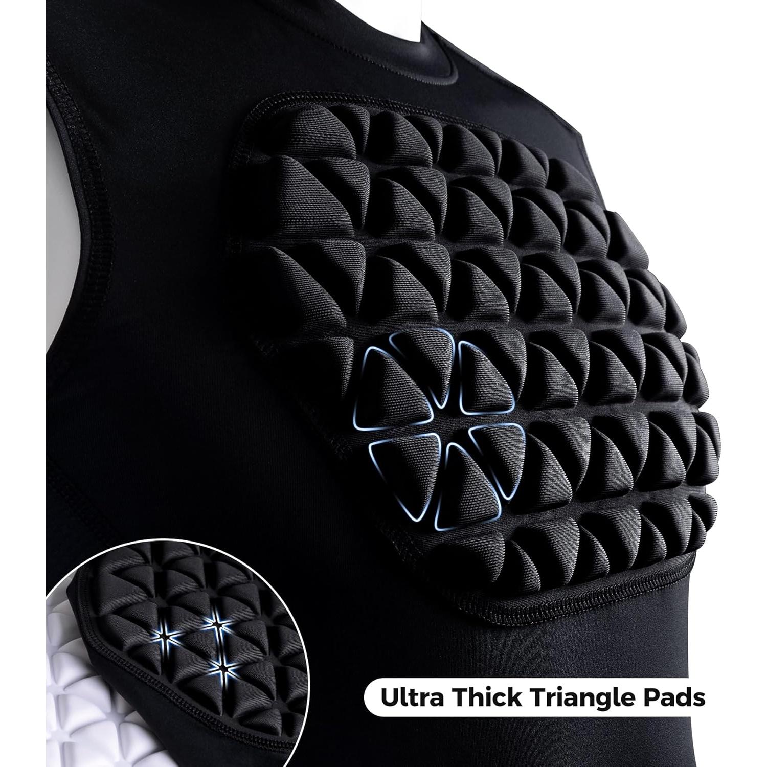 Protector de Pecho Acolchado Legendfit para Adultos - Negro