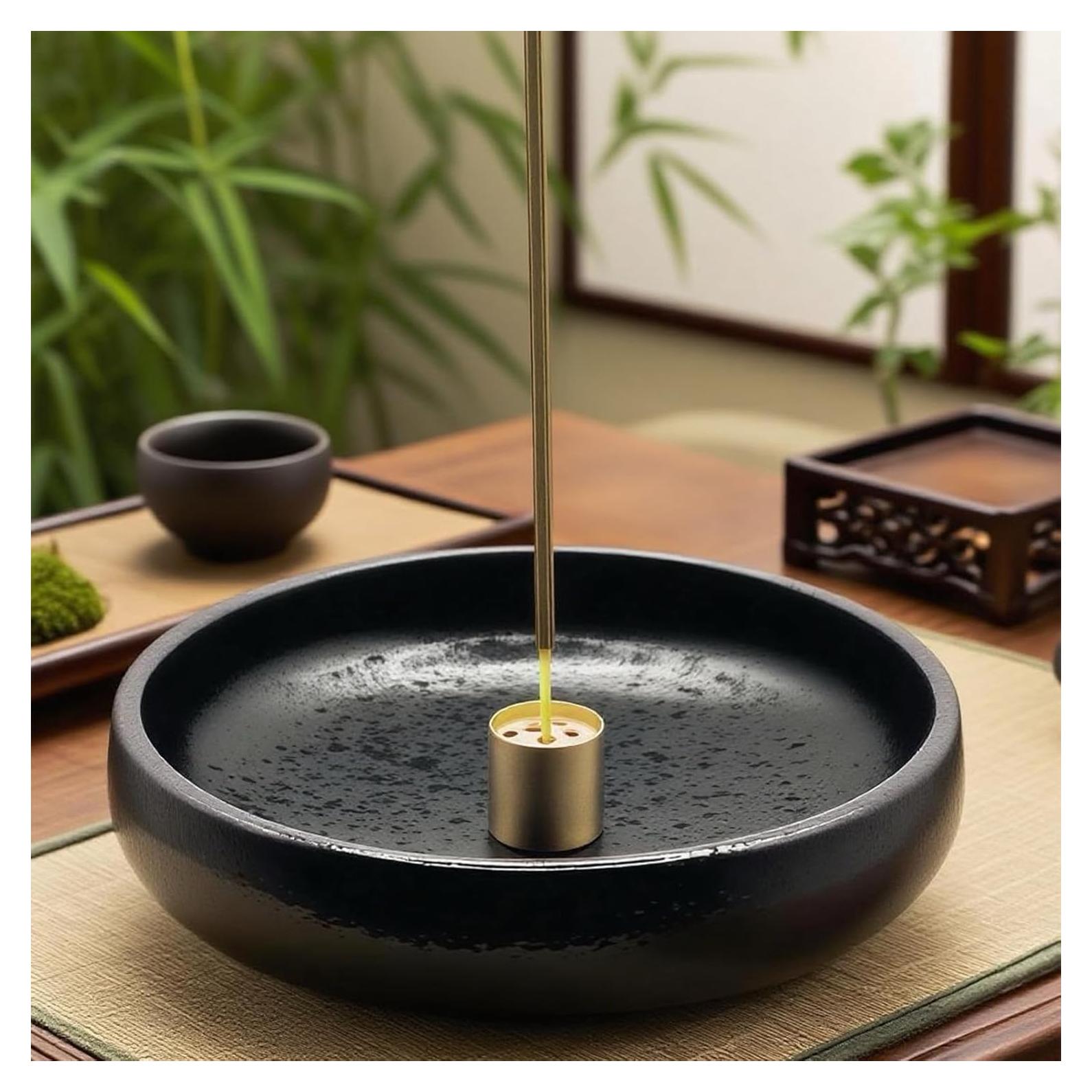 Soporte de Incienso de Mármol Negro XINGZUAN 4 en 1 Ajustable