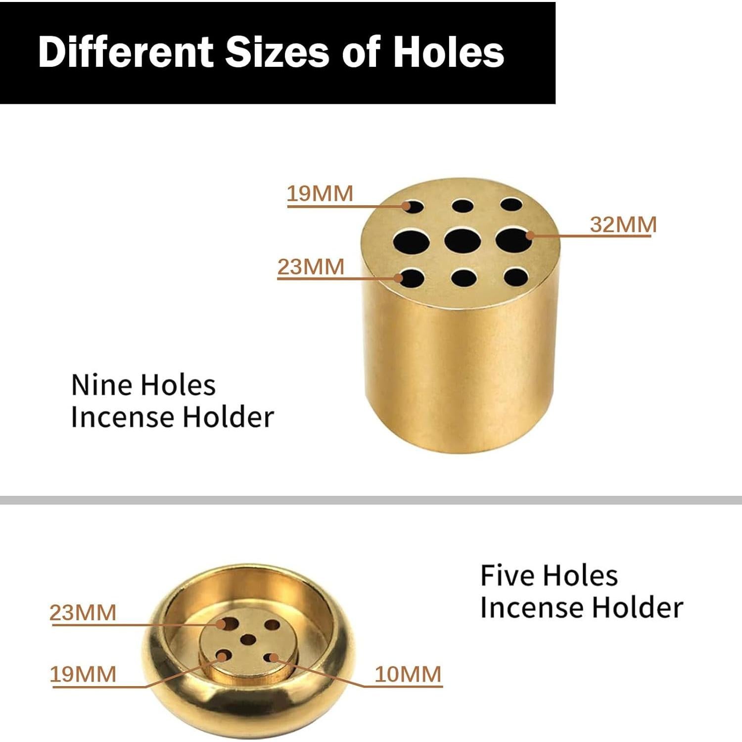 Soporte de Incienso de Mármol Negro XINGZUAN 4 en 1 Ajustable