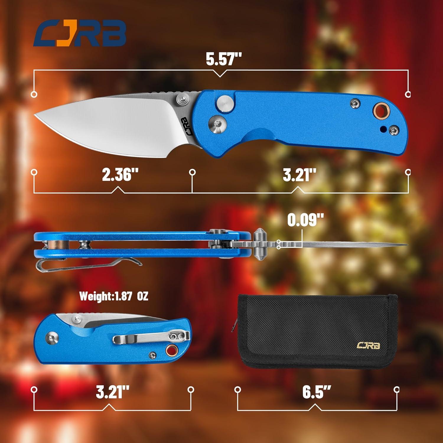 Cuchillo de Bolsillo CJRB Mica J1934 Plegable 5.99 cm Azul