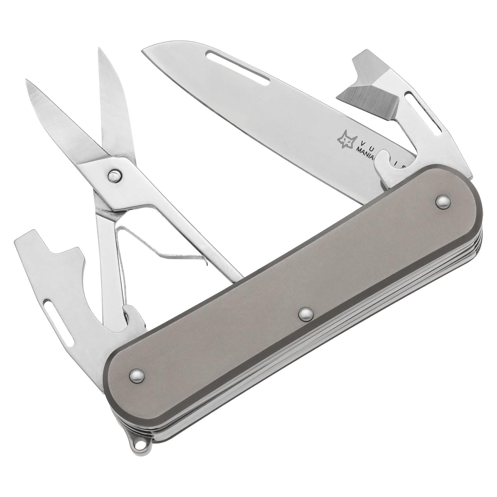 Cuchillo Plegable Fox Knives Vulpis 4-en-1 Titanio 5.51cm