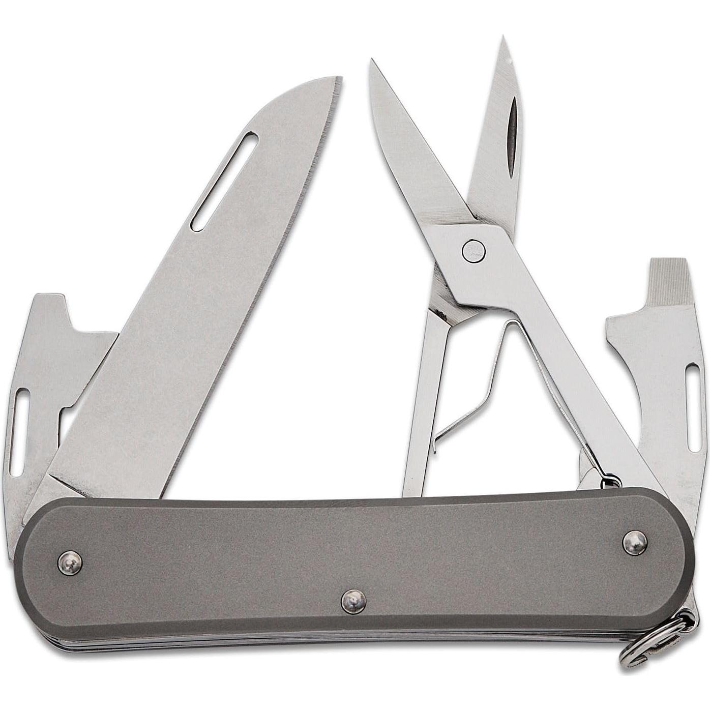 Cuchillo Plegable Fox Knives Vulpis 4-en-1 Titanio 5.51cm