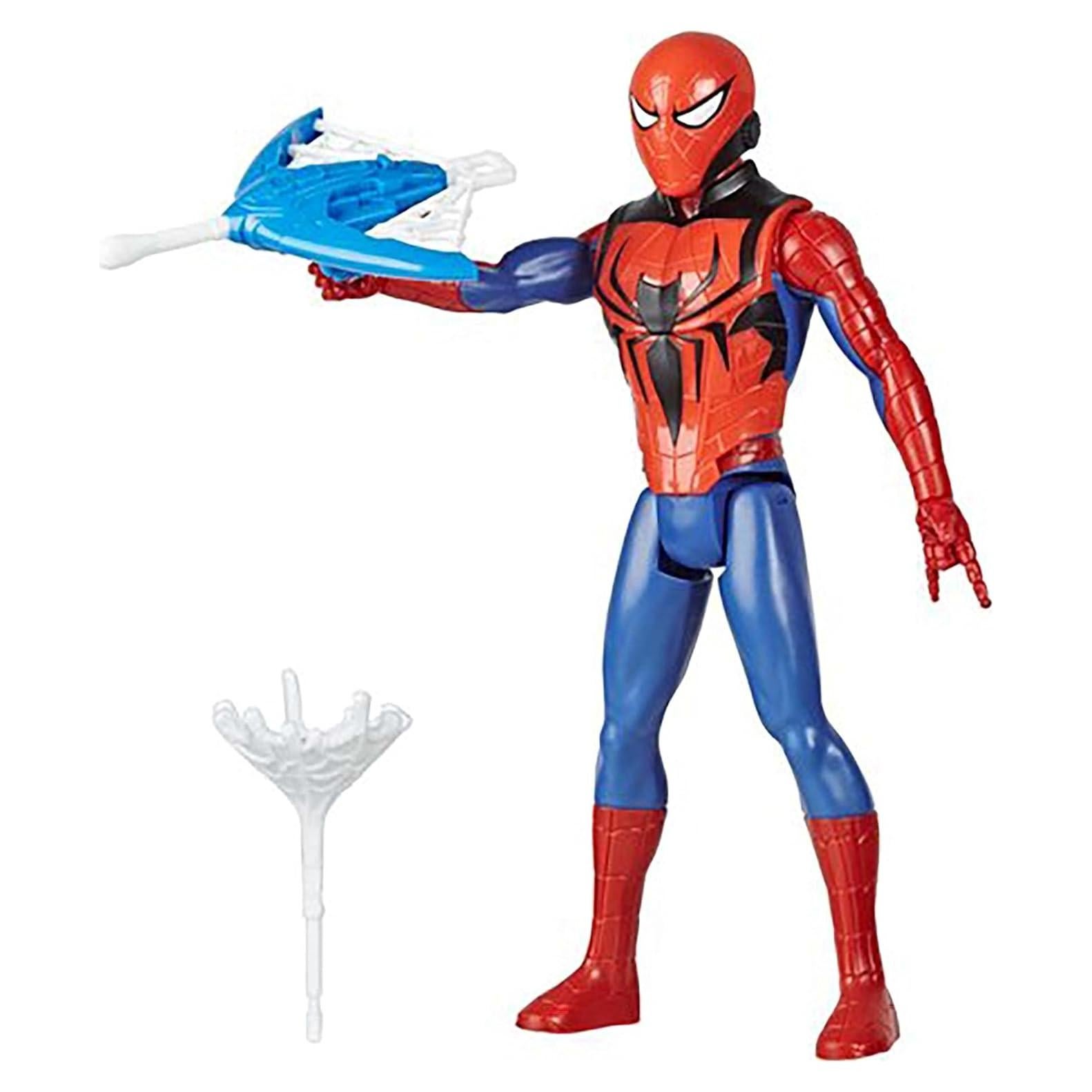 Figura Spider-Man Titan Hero 30 cm con lanzador y accesorios