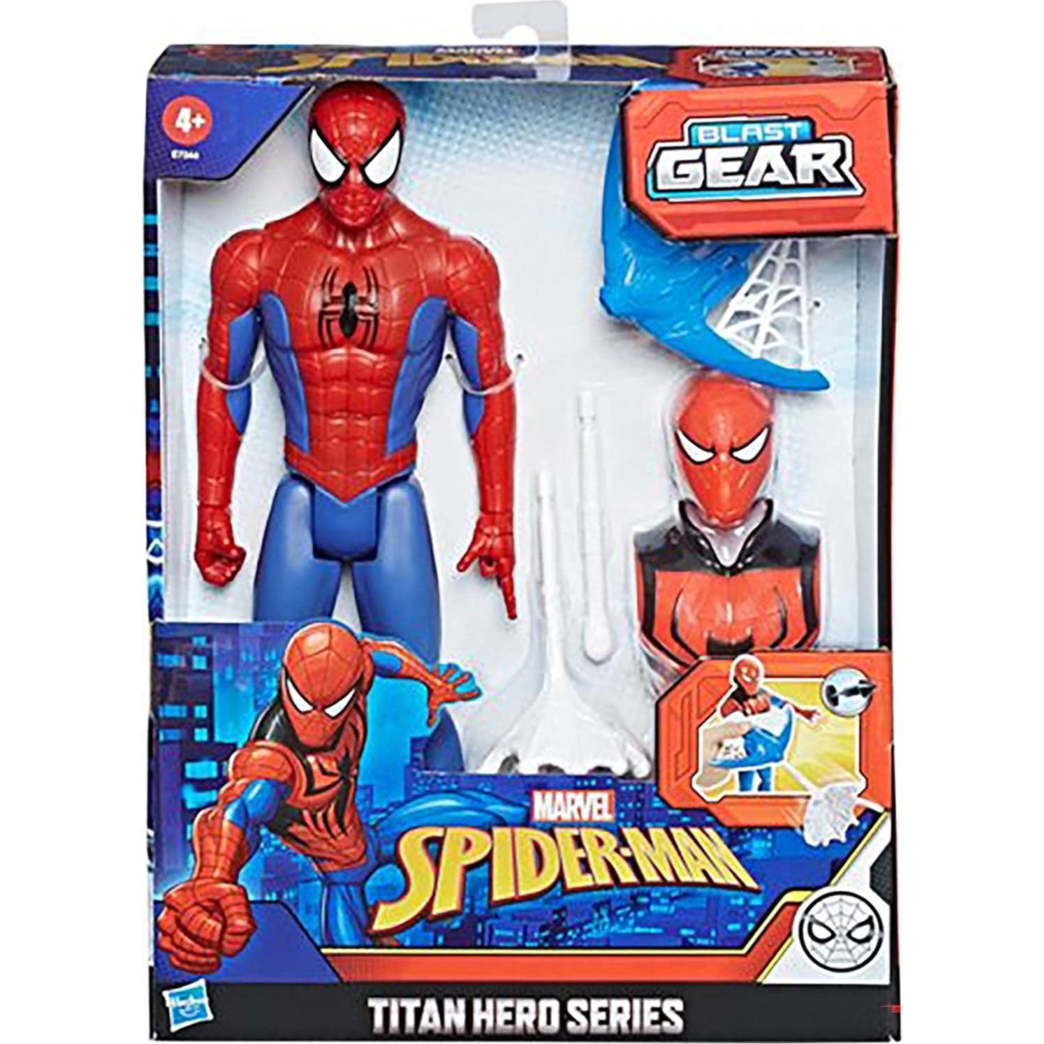 Figura Spider-Man Titan Hero 30 cm con lanzador y accesorios