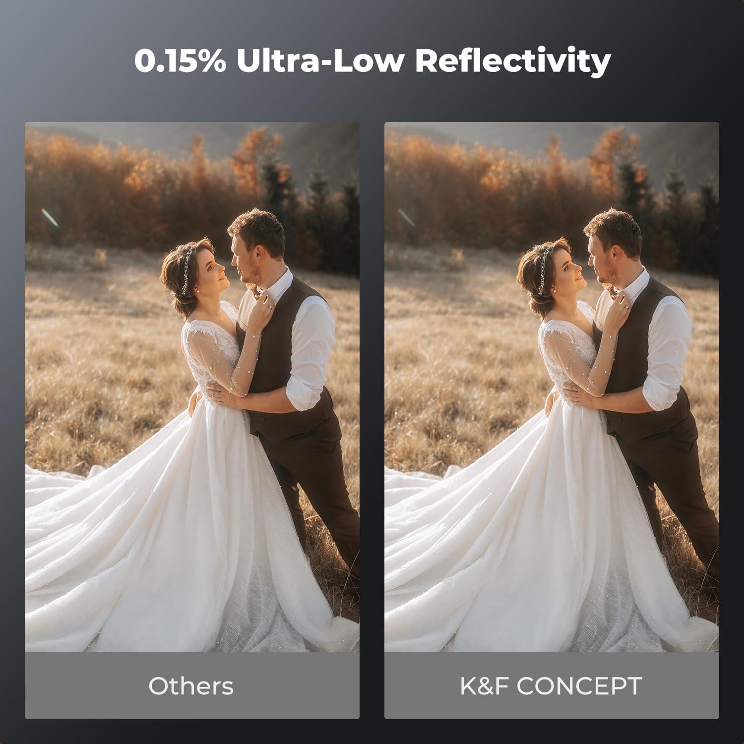 K&F CONCEPT 67mm Black Diffusion 1/8 Filter Mist Cinematic Effect Black Diffusion Filter with 36 Multi-Layer Coatings for Video/Vlog/Portrait Photography (XPRO Series)