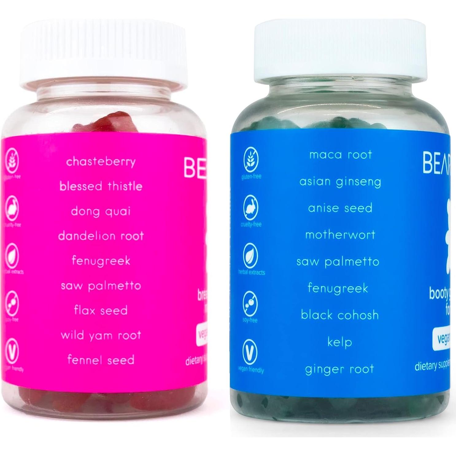 Gomas de Soporte Herbal Bearvana para Mujeres - 120 Gomas