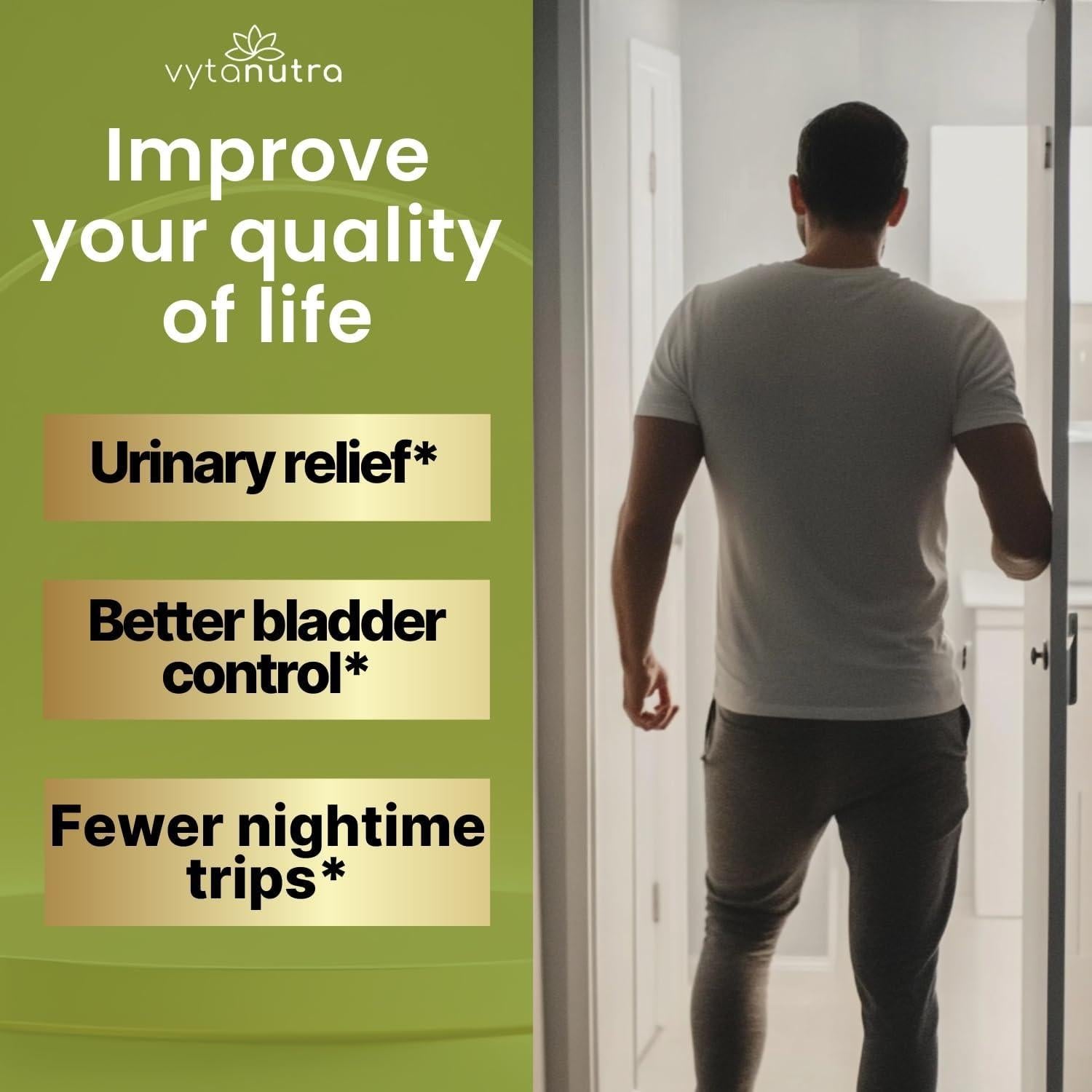 Suplemento Prostático Vytanutra 60 Cápsulas - Palmetto, Zinc, D3