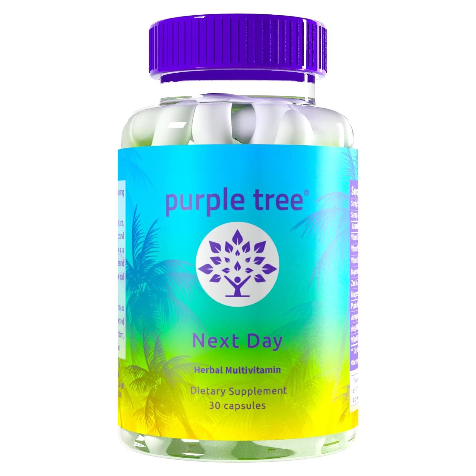 Suplemento Recuperación Matutina Purple Tree 30 Pastillas