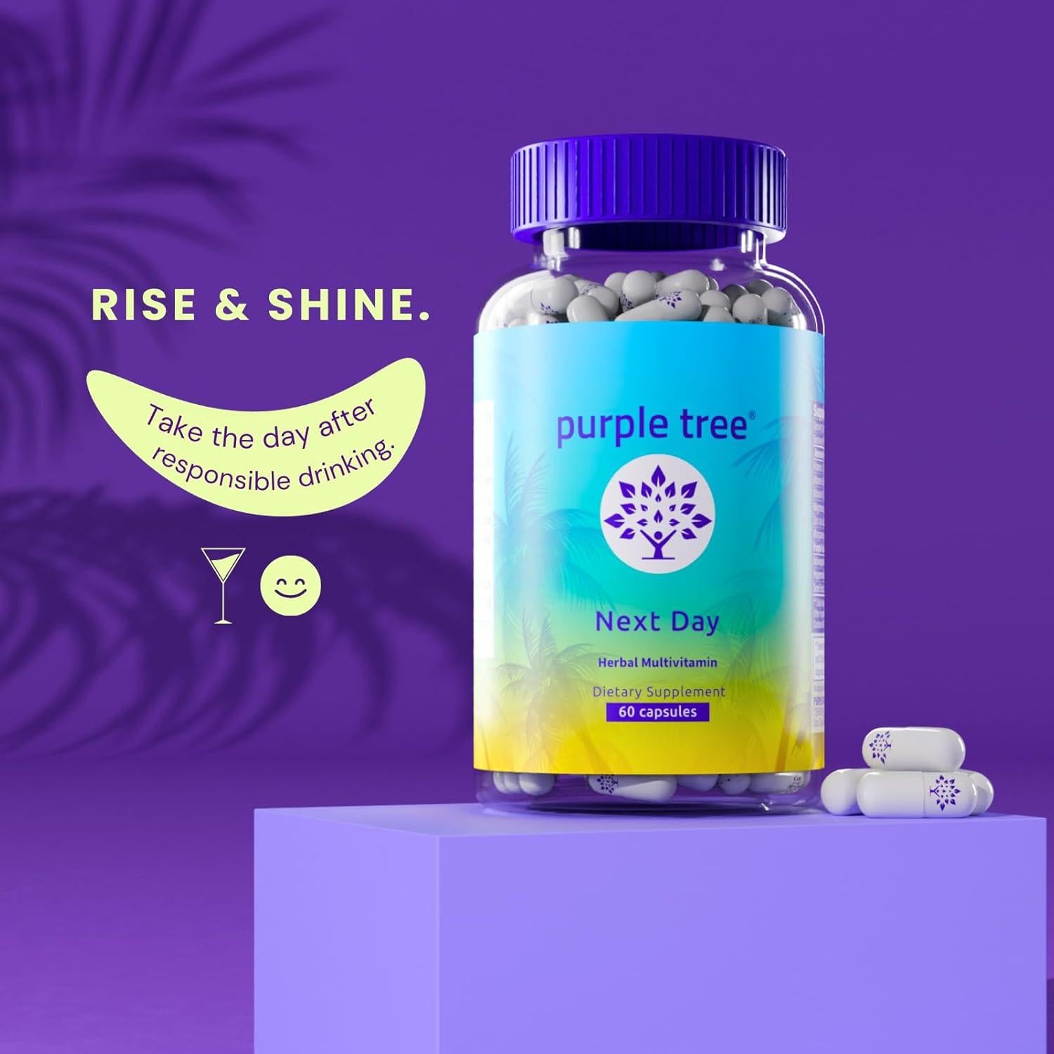 Suplemento Recuperación Matutina Purple Tree 30 Pastillas