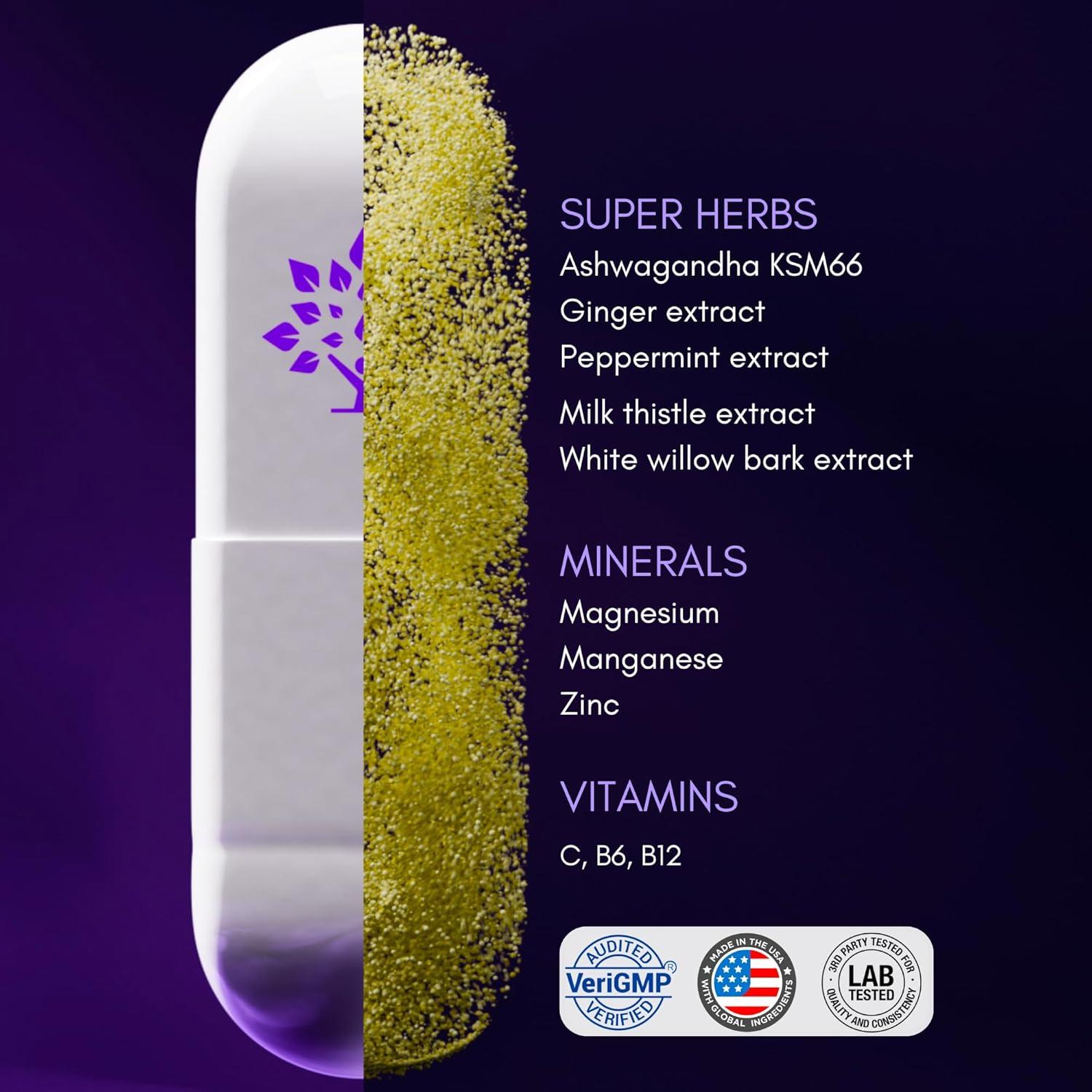 Suplemento Recuperación Matutina Purple Tree 30 Pastillas