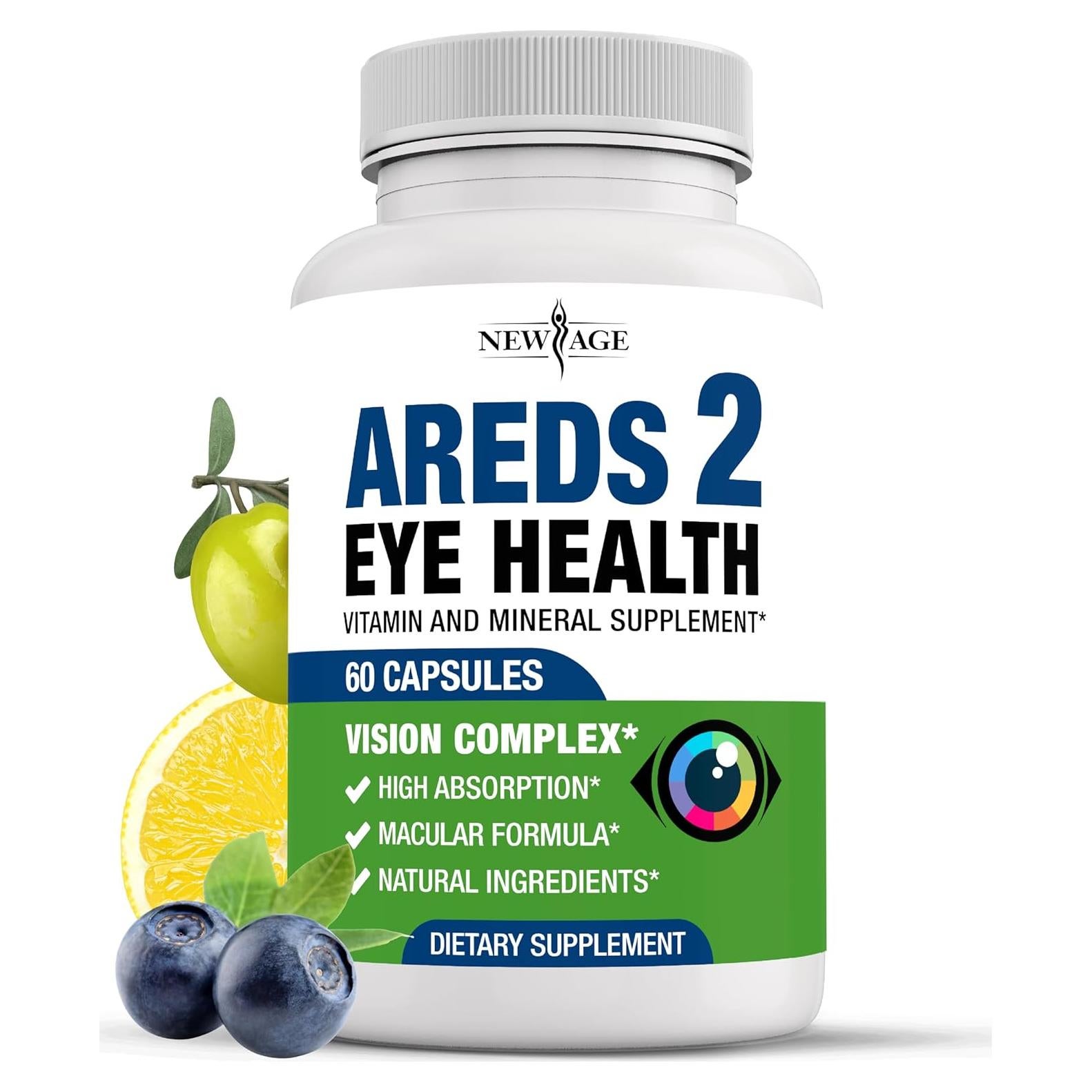 Vitaminas para los Ojos AREDS 2 New Age - 60 Cápsulas