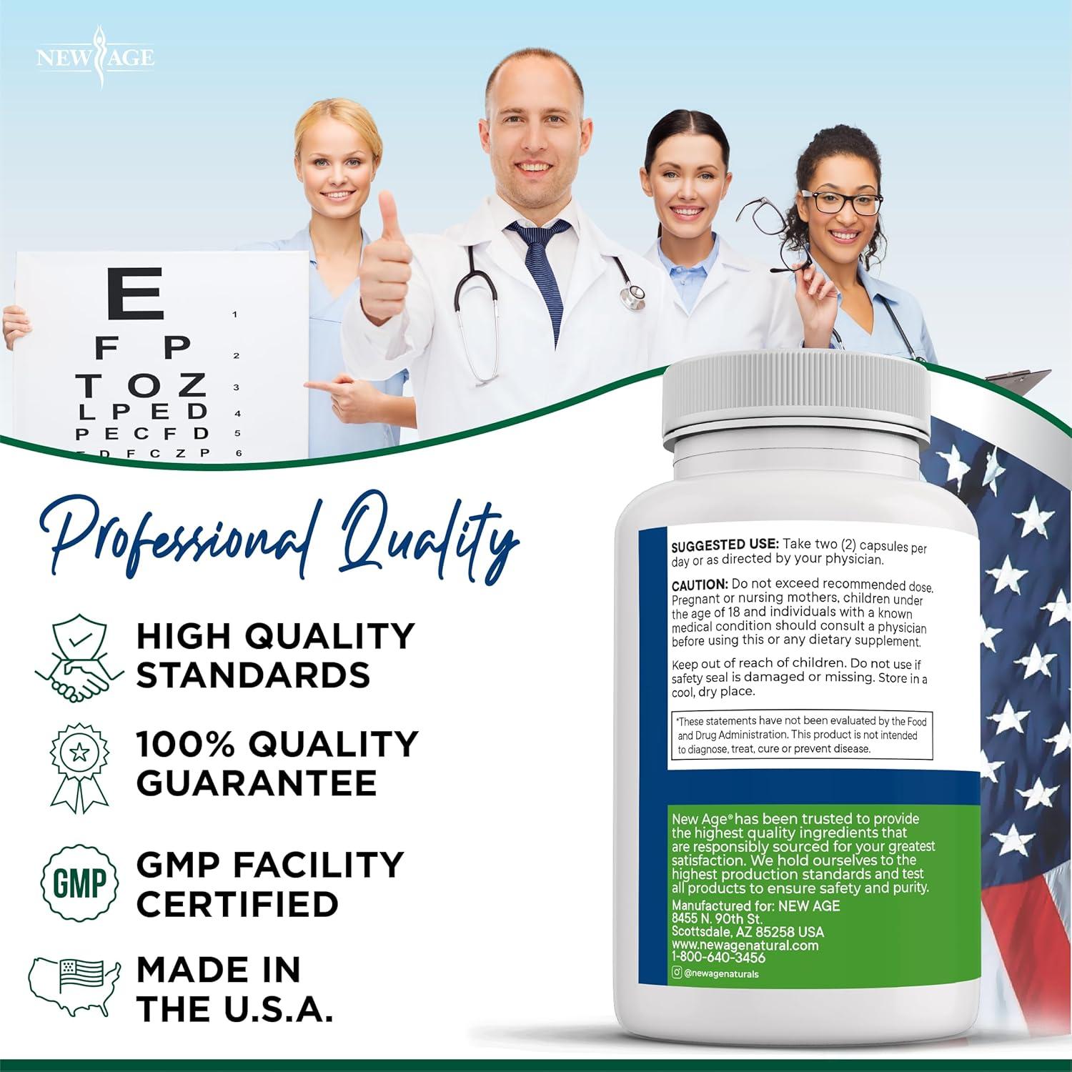 Vitaminas para los Ojos AREDS 2 New Age - 60 Cápsulas