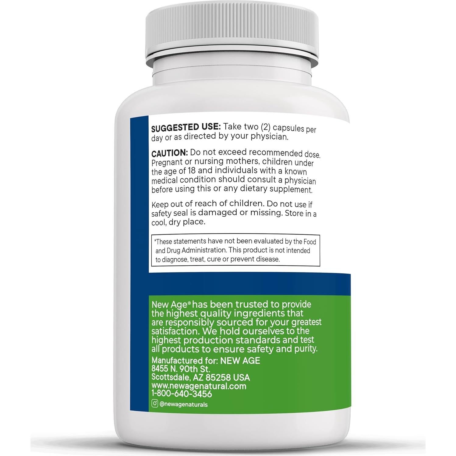 Vitaminas para los Ojos AREDS 2 New Age - 60 Cápsulas