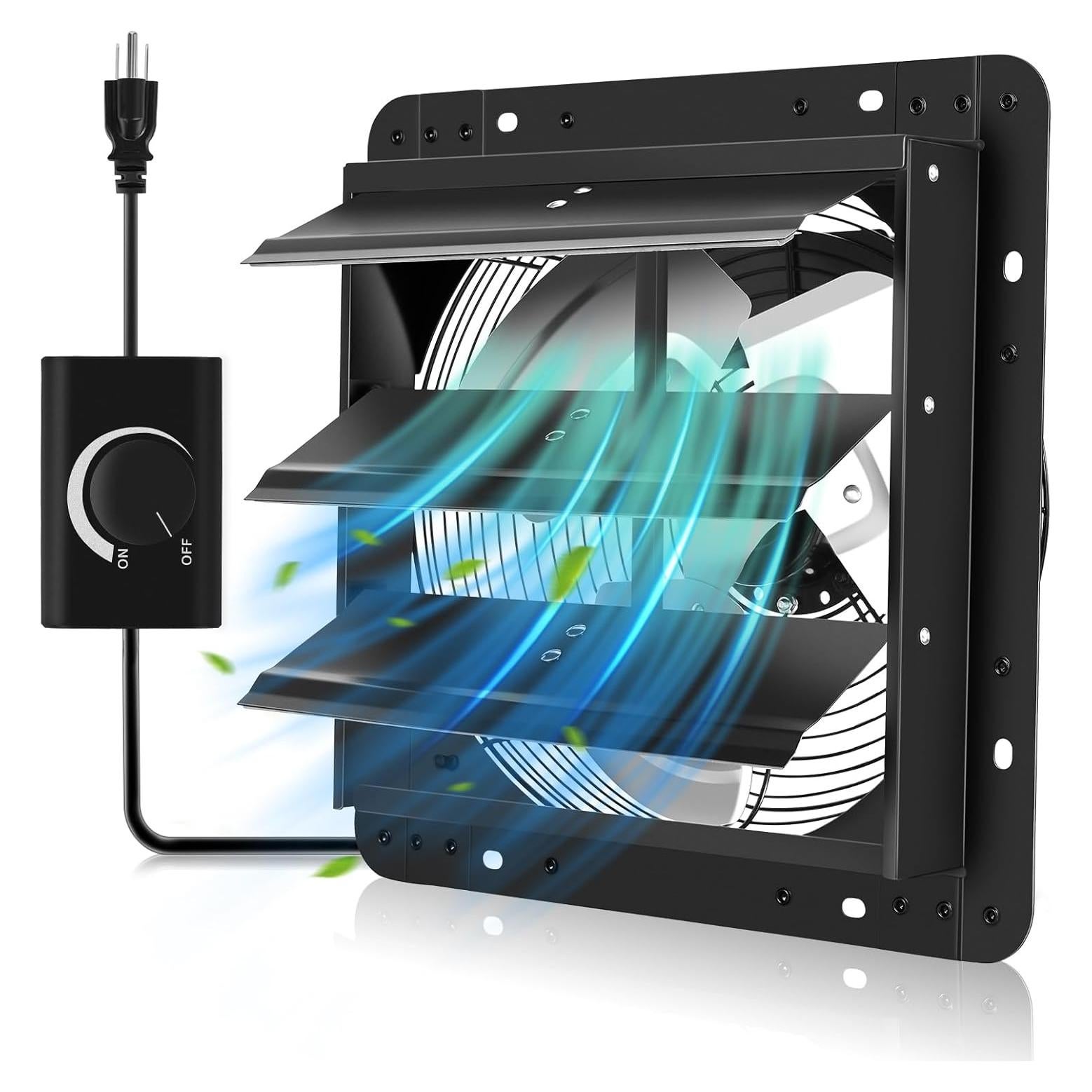 Ventilador de Escape YOZON 30.48 cm con Obturador Automático