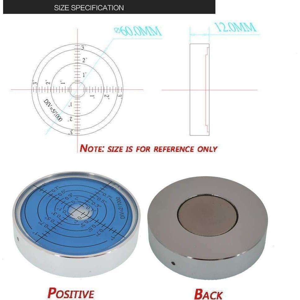 Nivel de Burbuja Horizontal XMLEI Aluminio 60x12mm Magnético