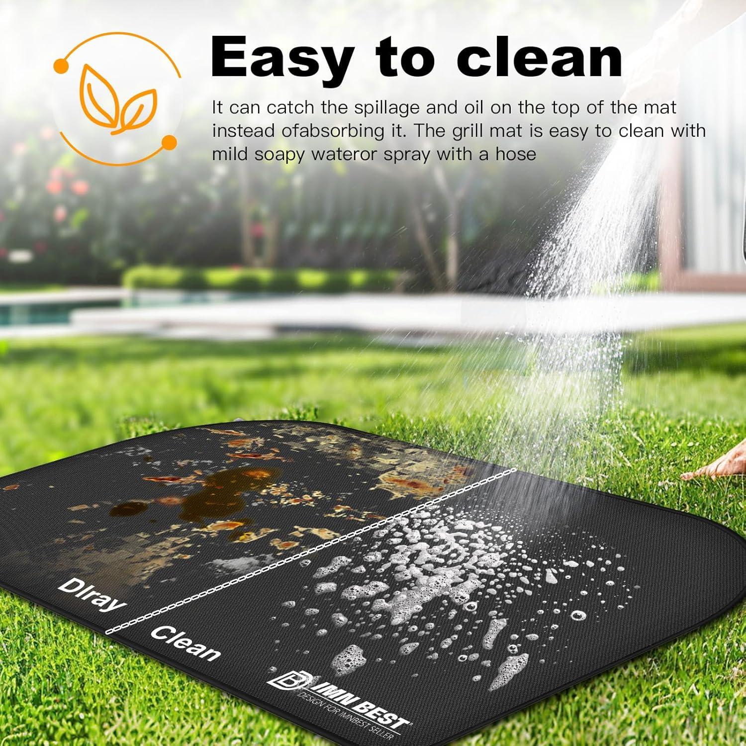 Mat Ignífugo Plegable ImnBest 180x100 cm para Parrilla