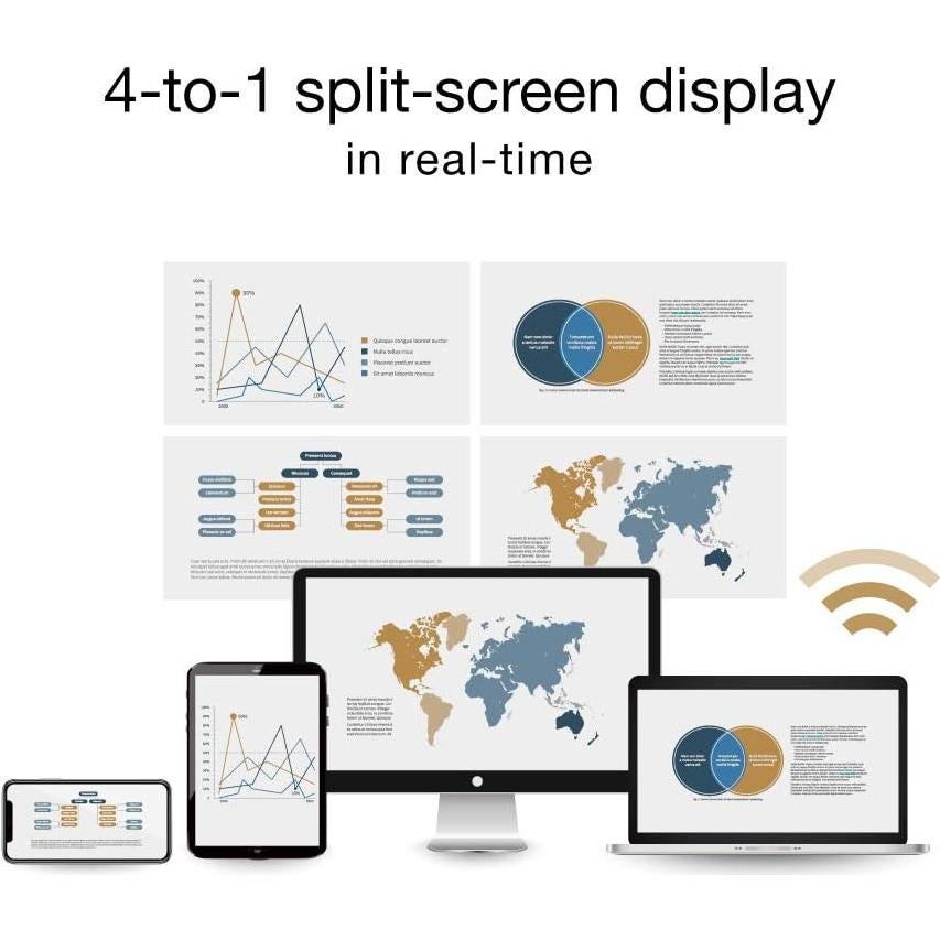 Transmisor y receptor HDMI inalámbrico EZCast QuattroPod Mini 4K