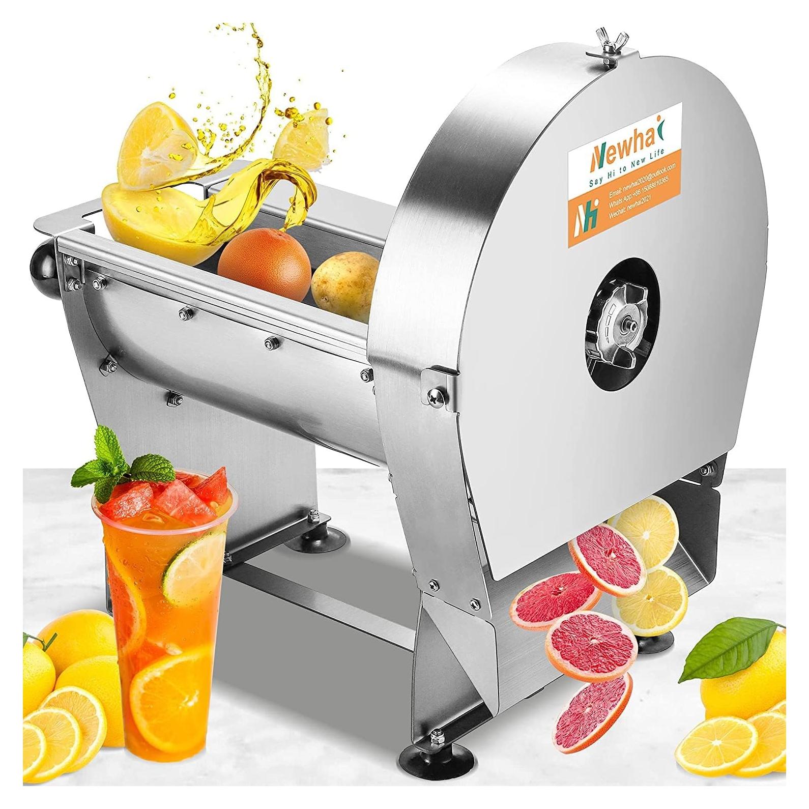 Cortadora de Verduras Eléctrica Newhai 0-10mm Acero Inoxidable