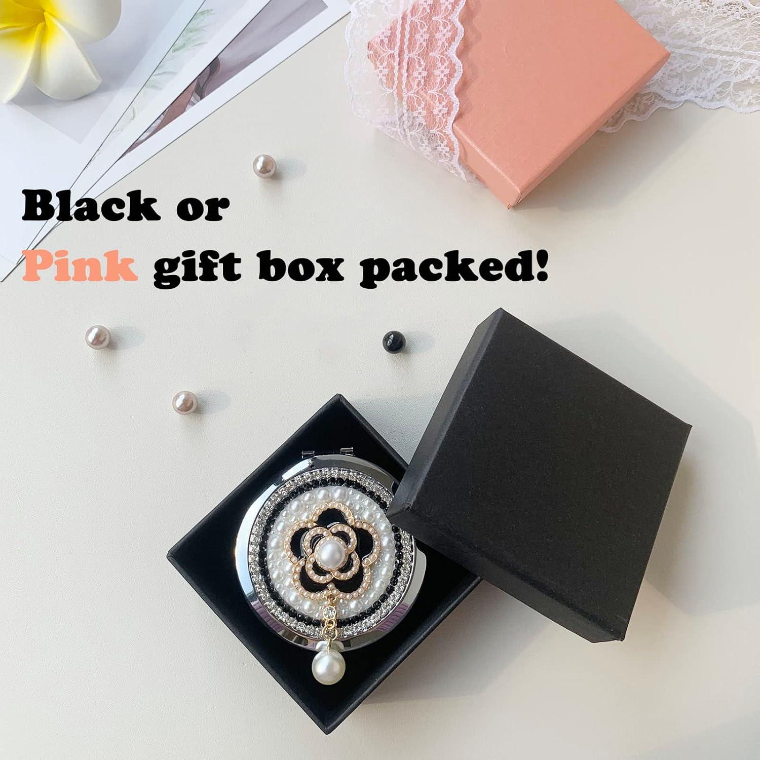 Espejo Compacto Portátil Amanman 1x/2x Aqua 7.62cm