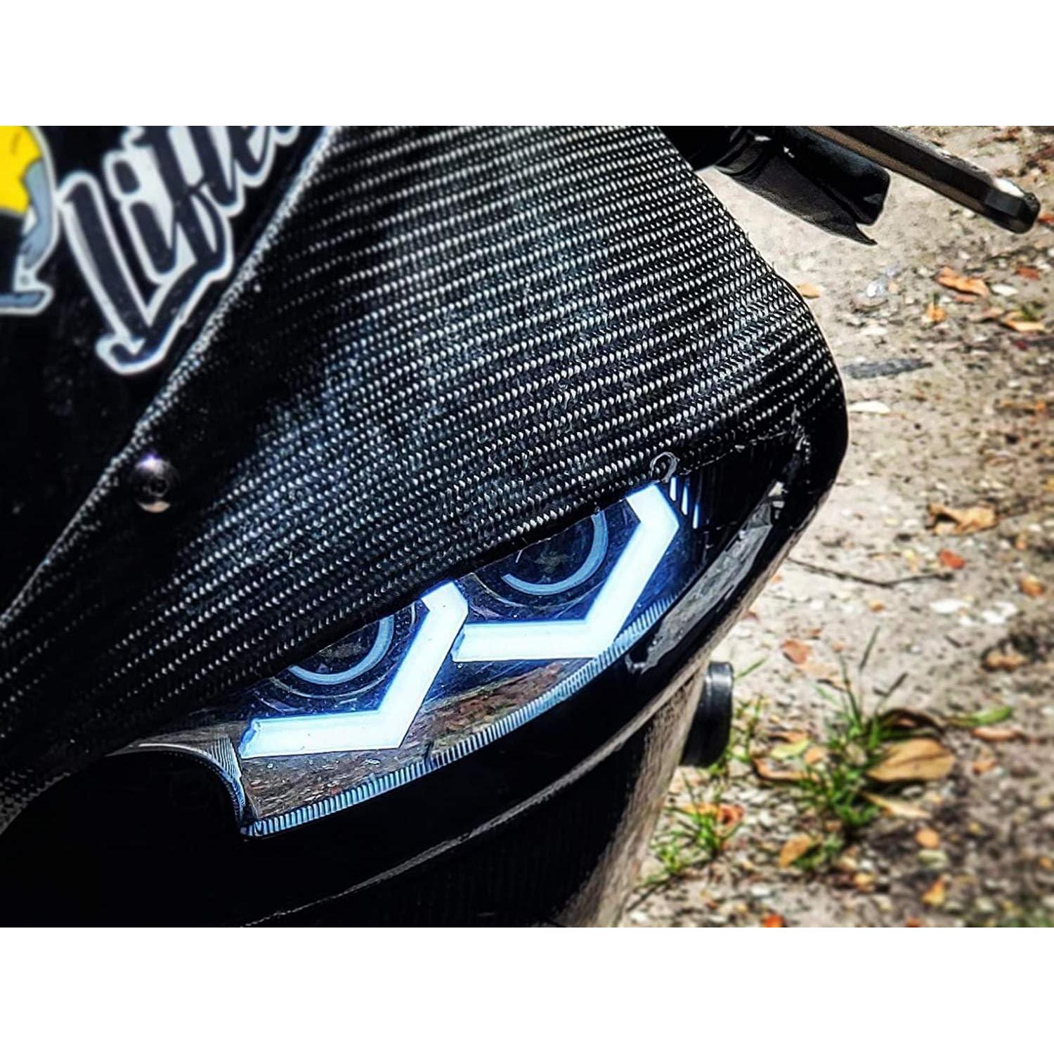 Kit Iluminación LED Halo Ring iJDMTOY 7000K Xenón Blanco 80mm