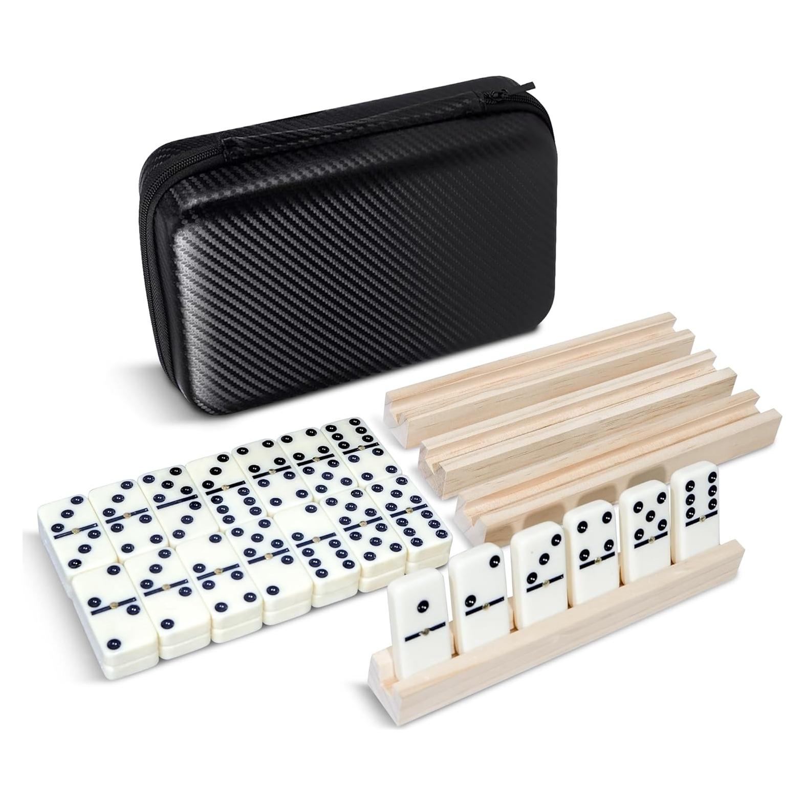 Juego de Dominó MeetYr Life Doble 6 con 28 Fichas y Bandejas