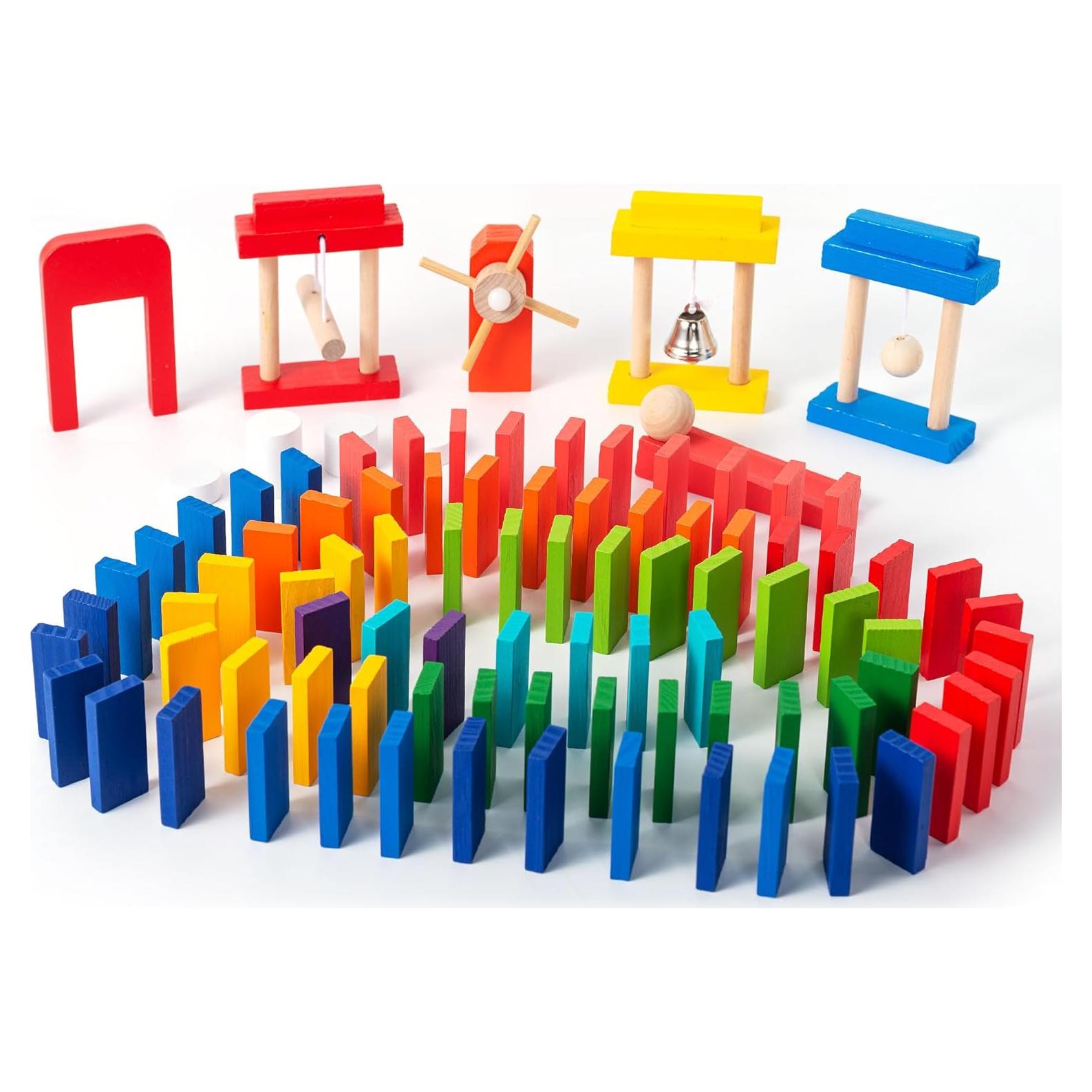 Juego de Dominó de Madera Miosea 200 Piezas Educativo STEM